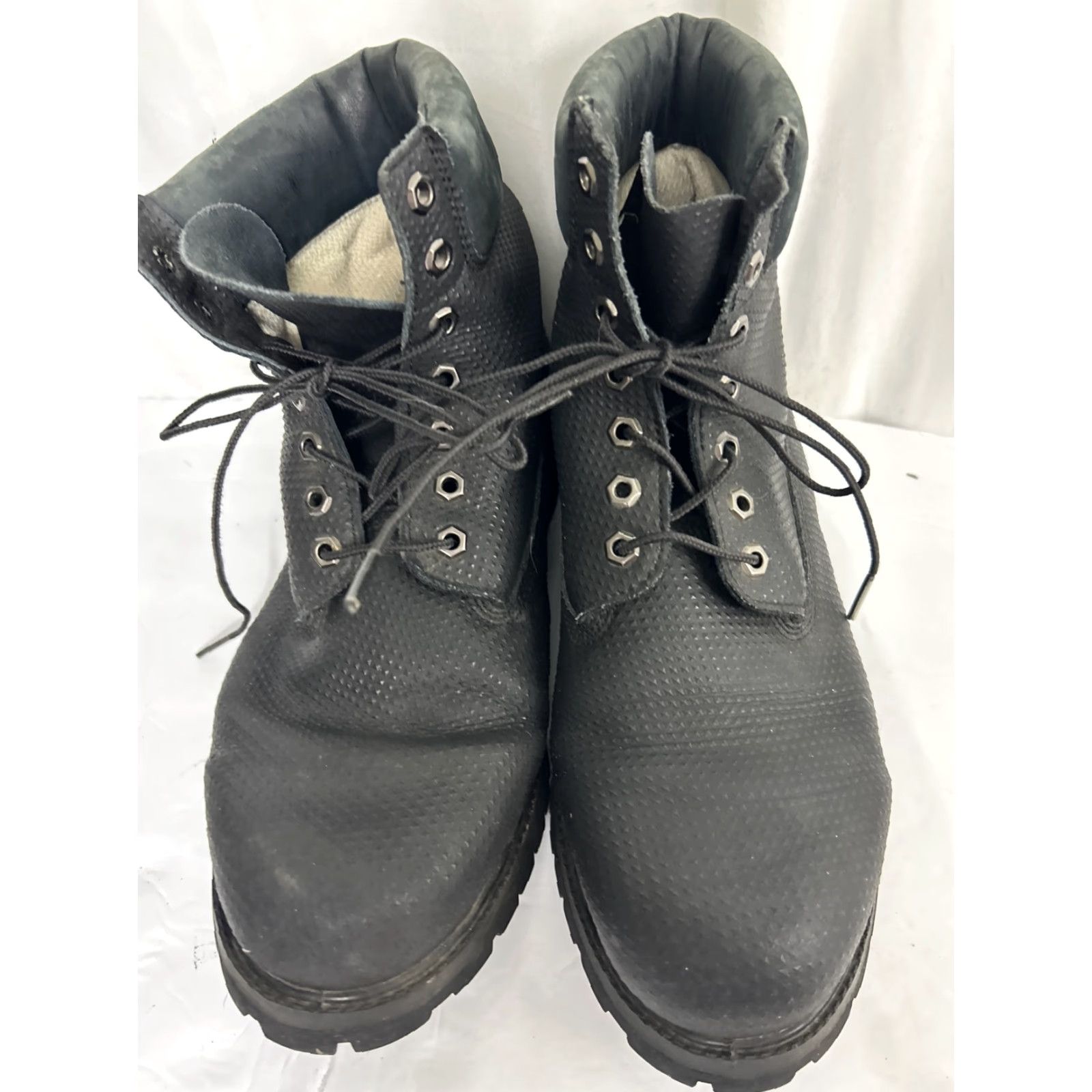 Timberland Timberland Mens Boot 11 Leather Black 6 Inch Textured Lace Up Premium Combat Mens Size US 11 / EU 44 - 6 Thumbnail