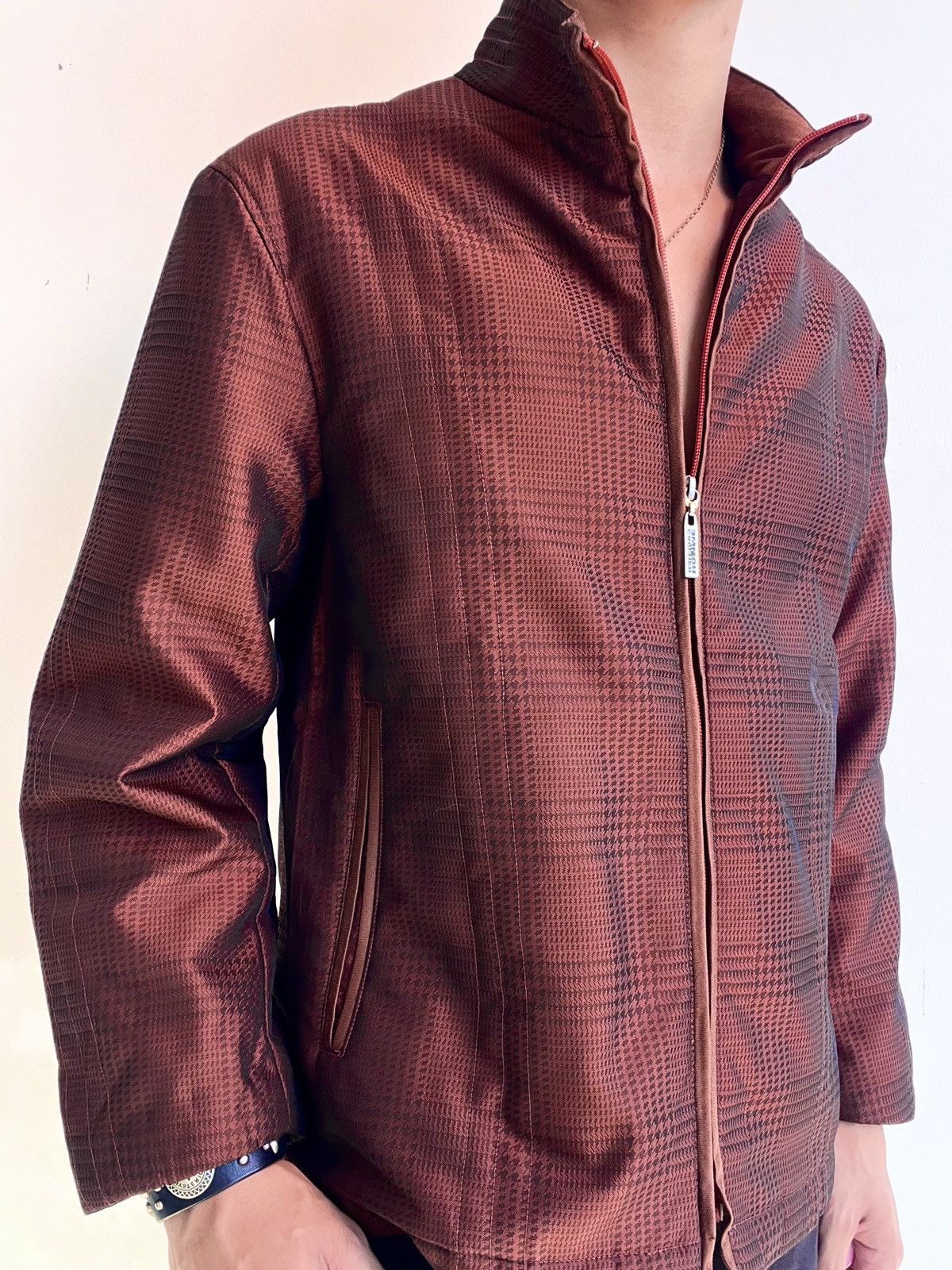 Jean Paul Gaultier 2000s Jean Paul Gaultier Homme Houndstooth Jacket Size US L / EU 52-54 / 3 - 3 Thumbnail