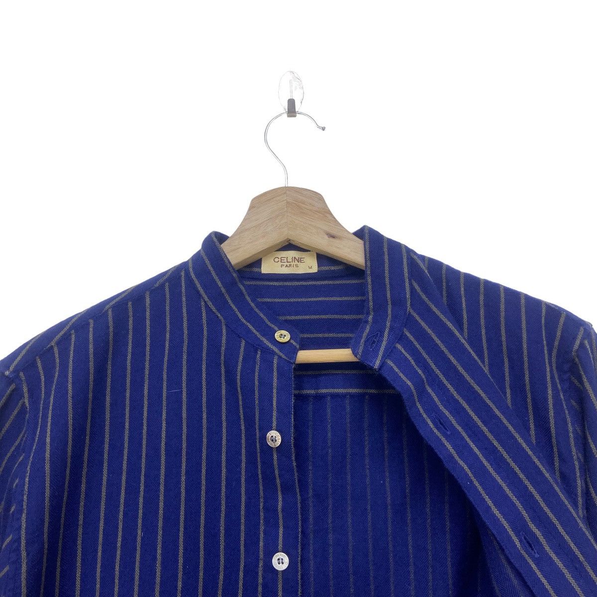 Celine Vintage Celine Paris Stripes Wool Flannel Size US S / EU 44-46 / 1 - 12 Thumbnail