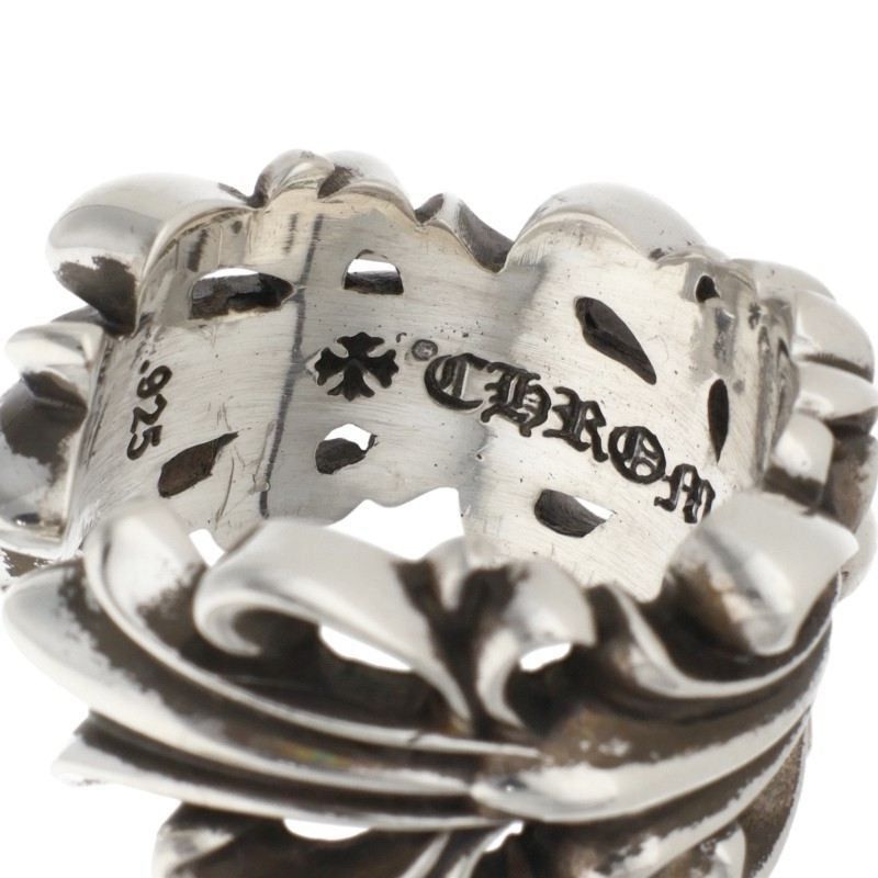 Chrome Hearts Chrome Hearts Double Floral Cross Silver Ring Size ONE SIZE - 3 Thumbnail