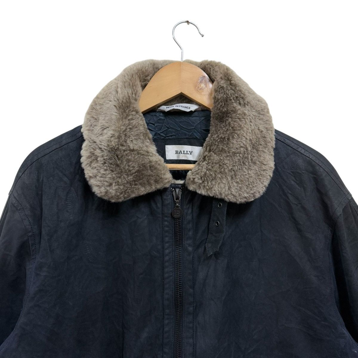 Bally Vintage Bally Leather Jacket Fur Size US XL / EU 56 / 4 - 4 Thumbnail