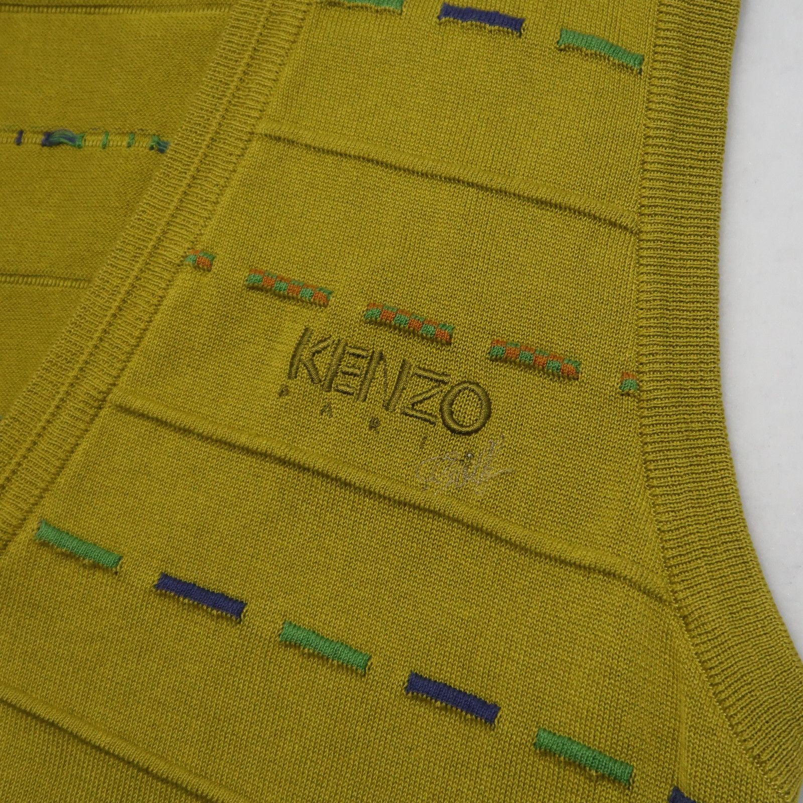 Kenzo Vintage Kenzo Golf 3D Pattern Cardigan Knit Vest Size US L / EU 52-54 / 3 - 7 Thumbnail