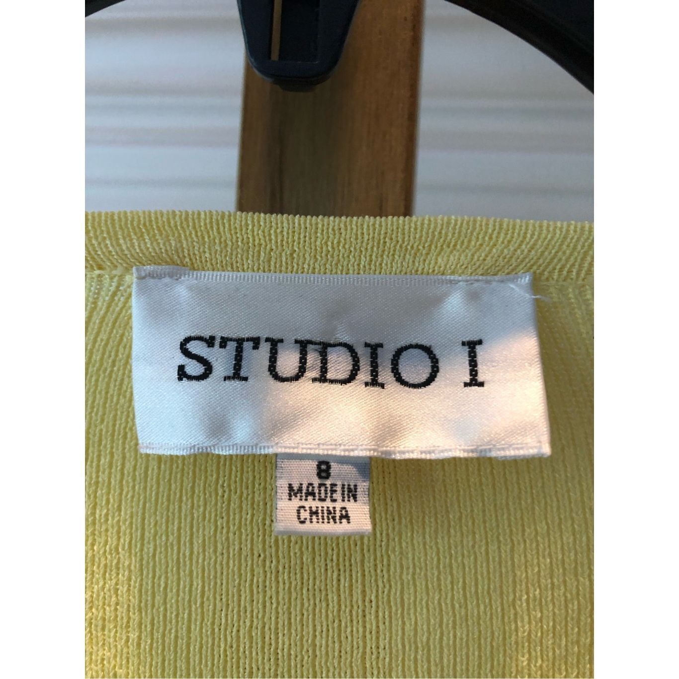 Other Studio 1 Women’s Yellow Button Up Cardigan Sweater with Embr Size M / US 6-8 / IT 42-44 - 6 Thumbnail