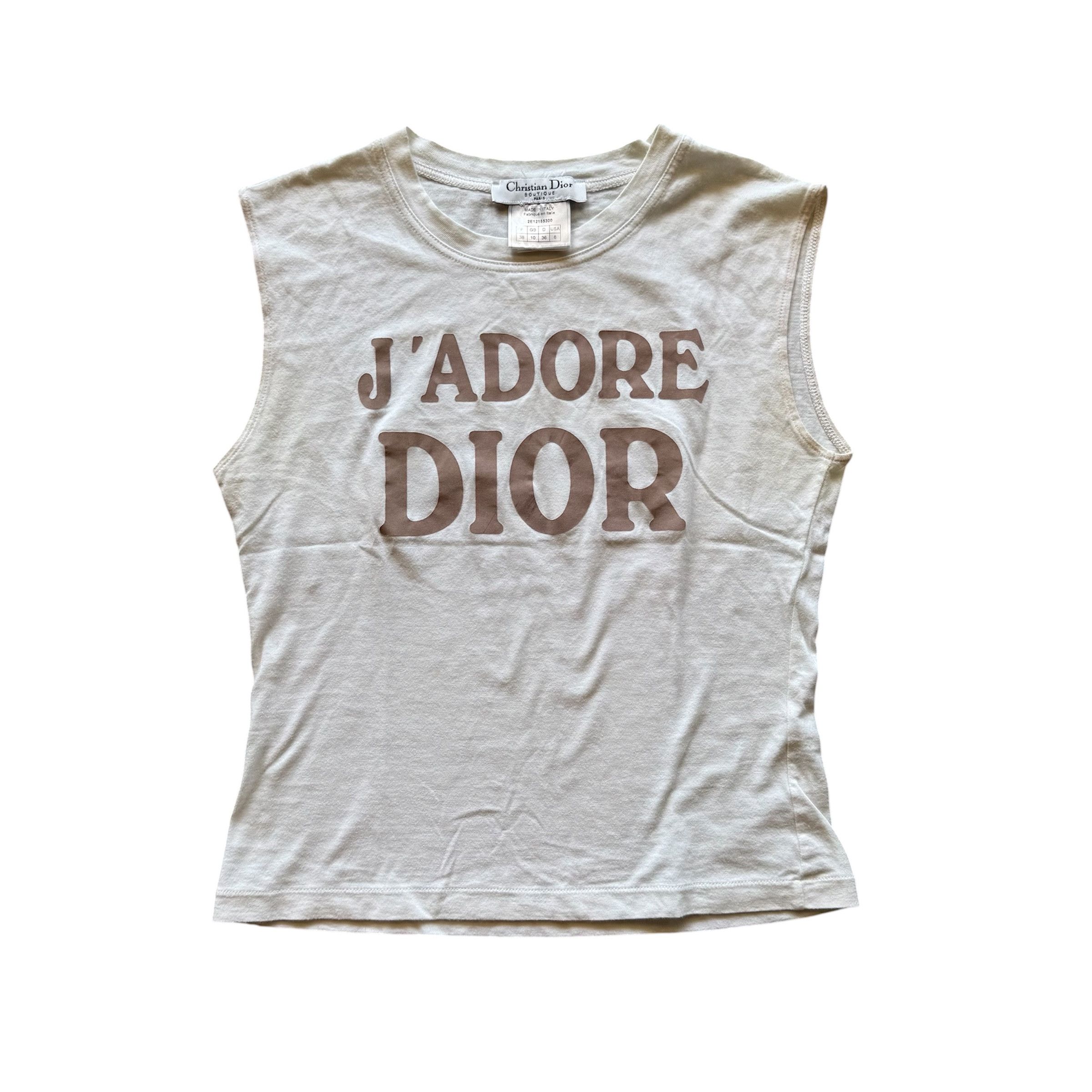 Christian Dior J'adoreタンクトップ ジョンガリアーノ期 Dior × John Galliano 💥Grail J'adore Dior Vintage Archive