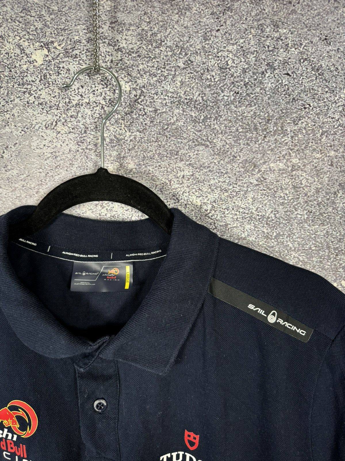 Formula 1 × Red Bull Sail Racing ARBR Polo Red Bull Blue Tee Men’s F-1 Large Size US L / EU 52-54 / 3 - 6 Thumbnail