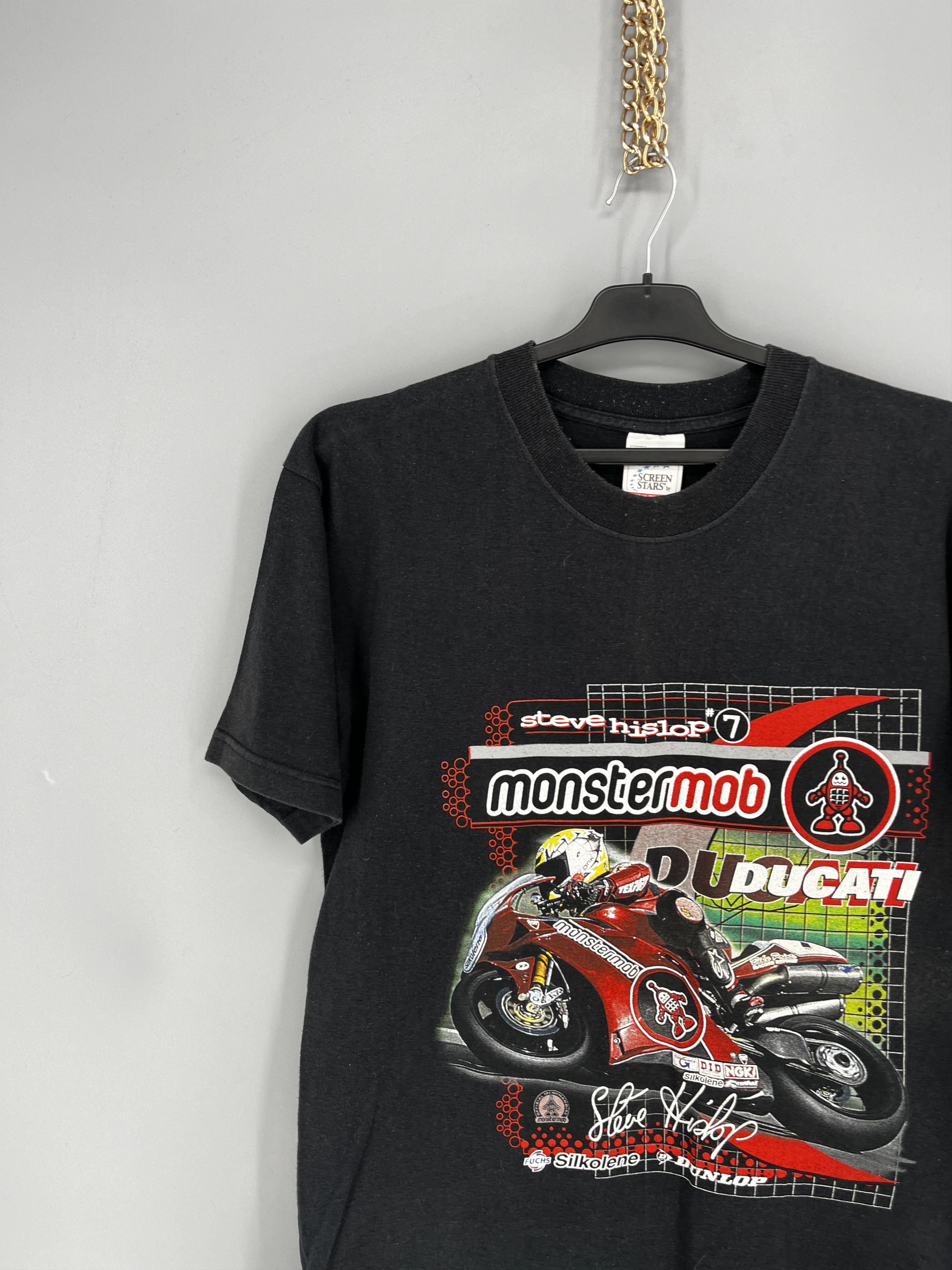 Ducati Vintage Ducati Steve Hislop Monster Mob UK Superbike RacingM Size US M / EU 48-50 / 2 - 4 Thumbnail