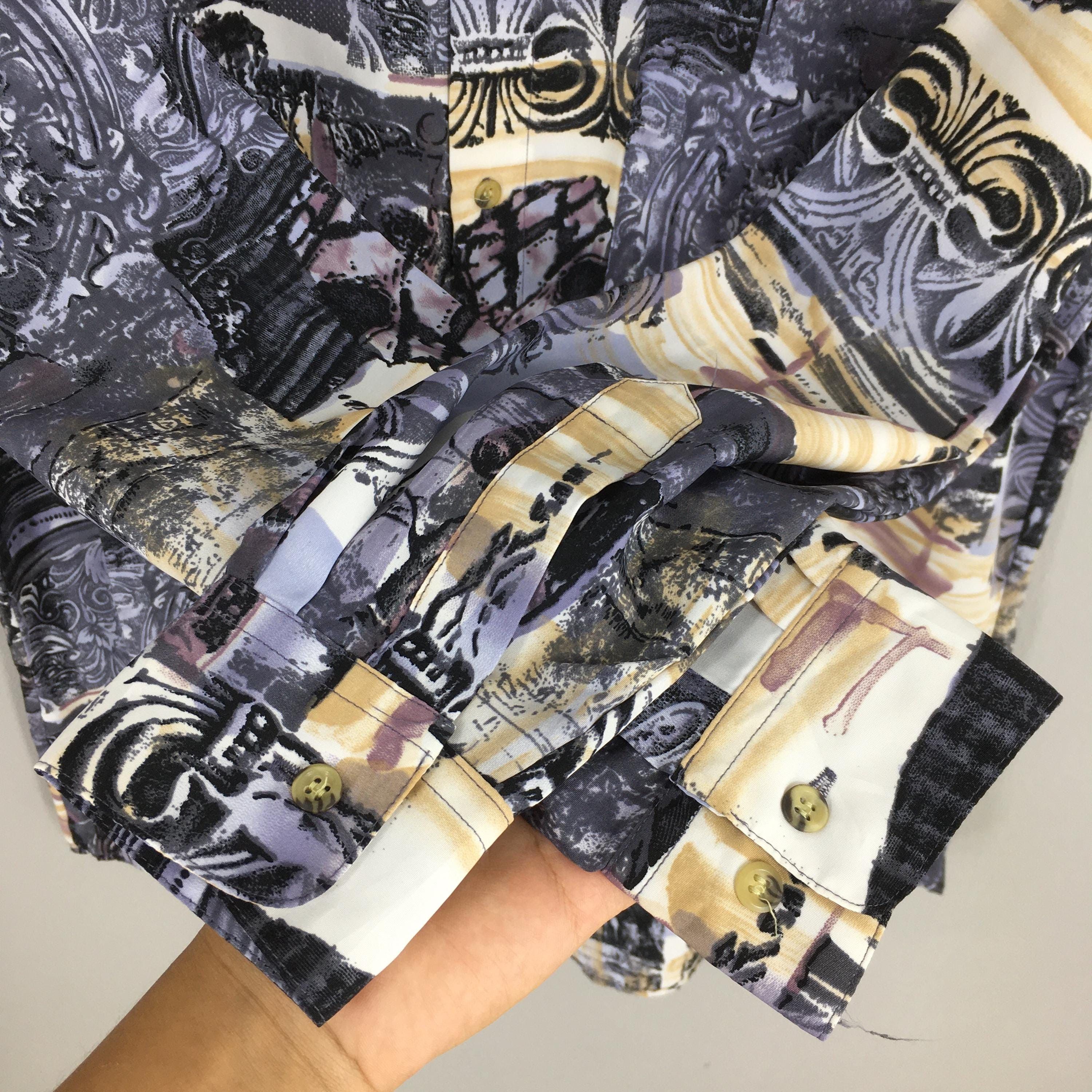 Other Vintage 90's Baroque Abstract Casual Shirt Medium Size US M / EU 48-50 / 2 - 4 Thumbnail