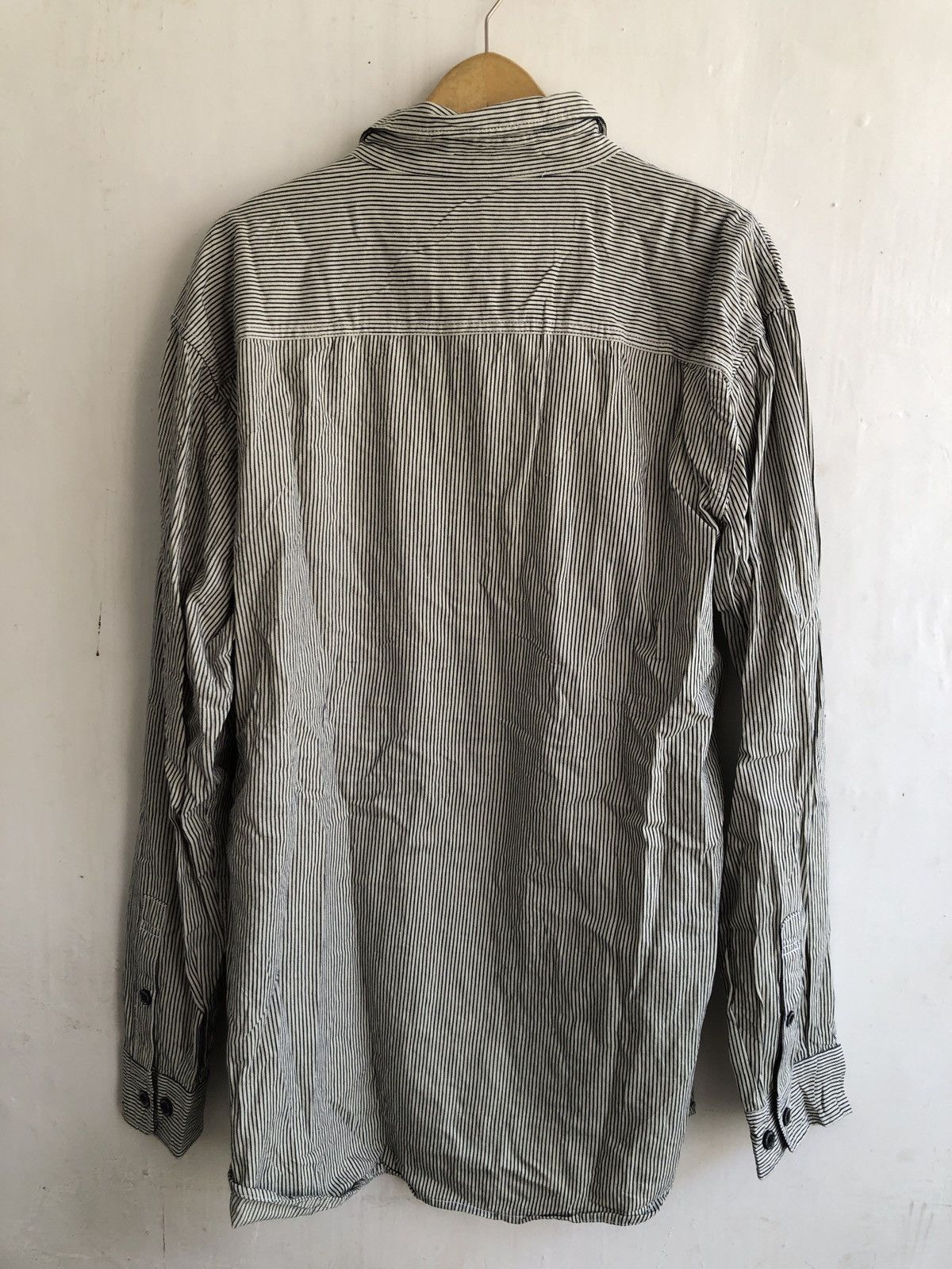 Japanese Brand THRUXTON HICKORY WORK SHIRT Size US XL / EU 56 / 4 - 3 Thumbnail