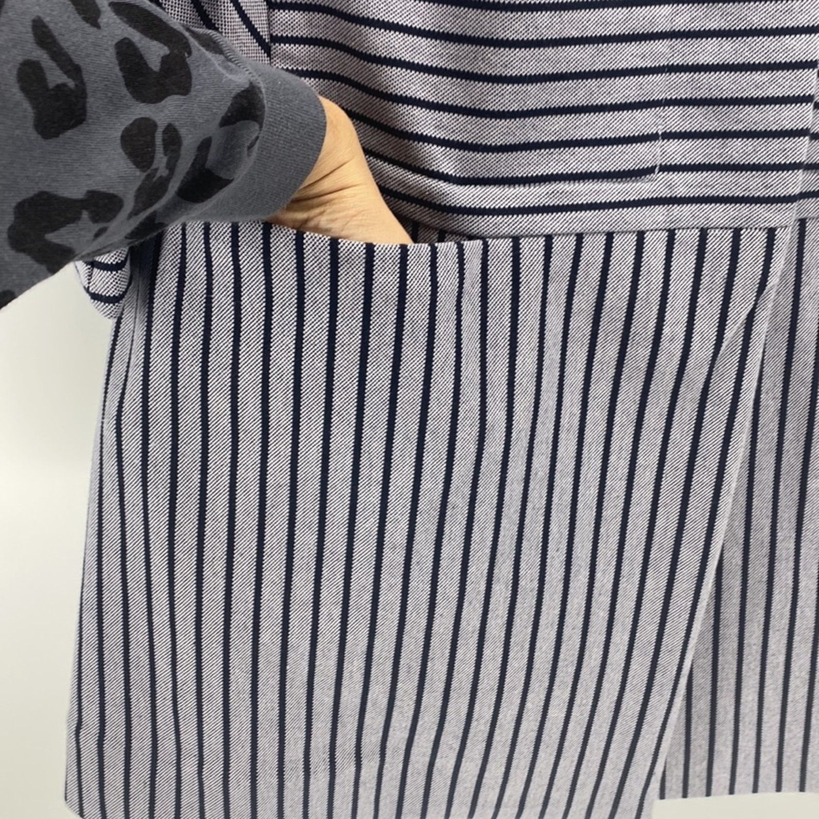 Other Cabi Dappled Stripe Car Coat Cotton Blend 3 quarter sleeve S Size S / US 4 / IT 40 - 8 Thumbnail