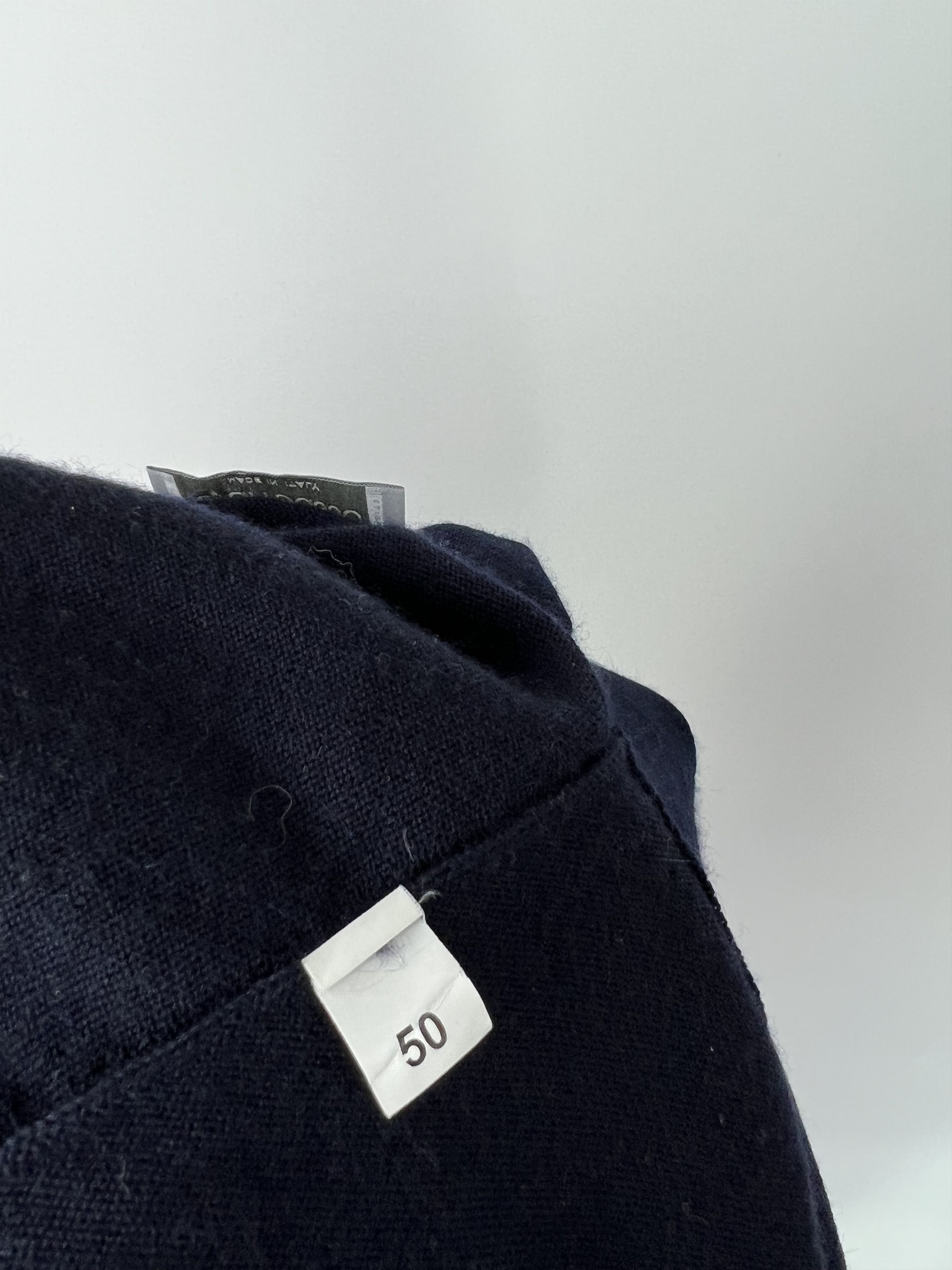 Gran Sasso Gran Sasso Men's Navy Blue Wool Vest Size IT 50 Size US M / EU 48-50 / 2 - 6 Thumbnail