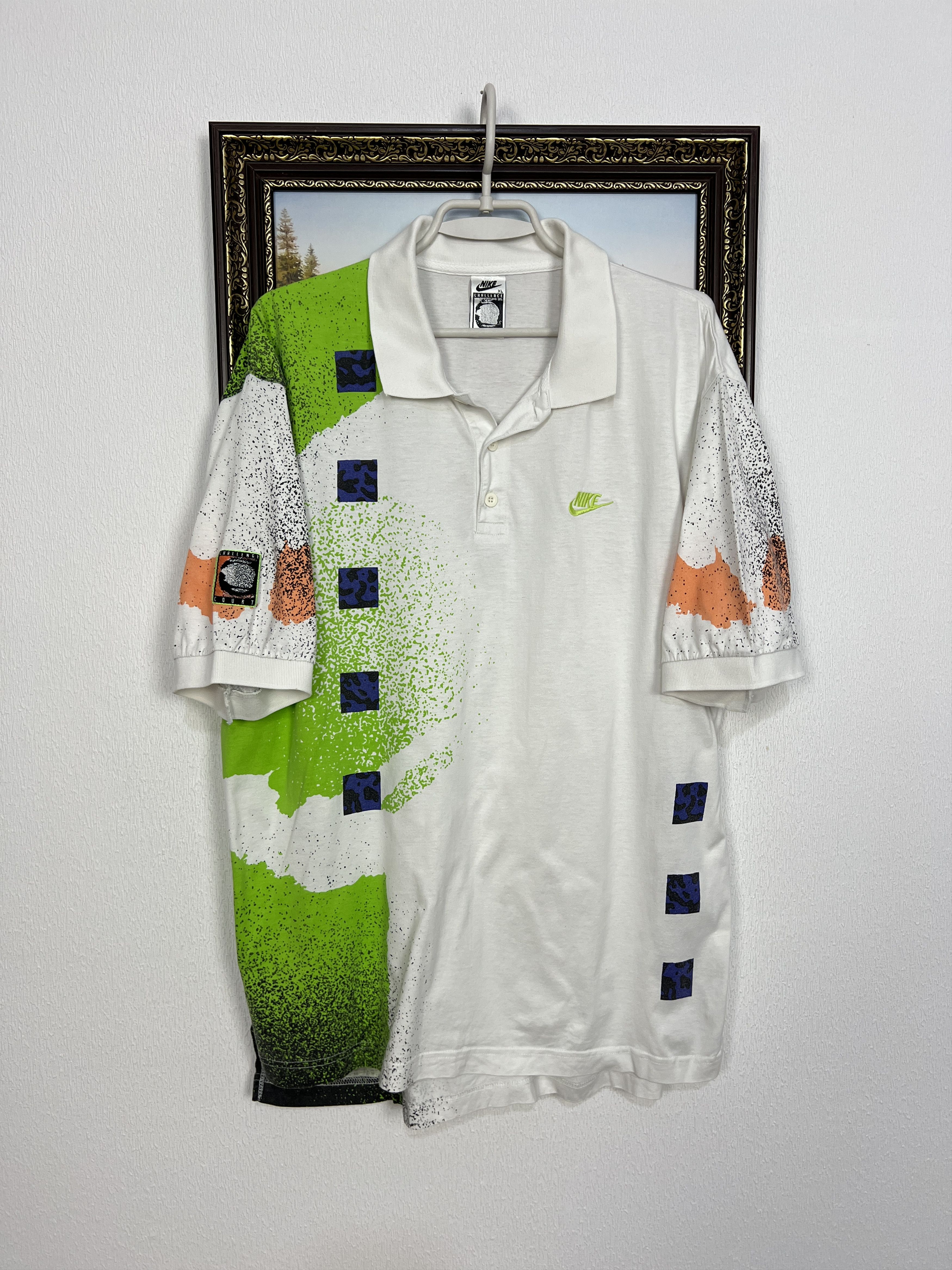 Nike Nike Challenge Court Andre Agassi Shirt Tennis Polo Jersey Size US XL / EU 56 / 4 - 1 Thumbnail