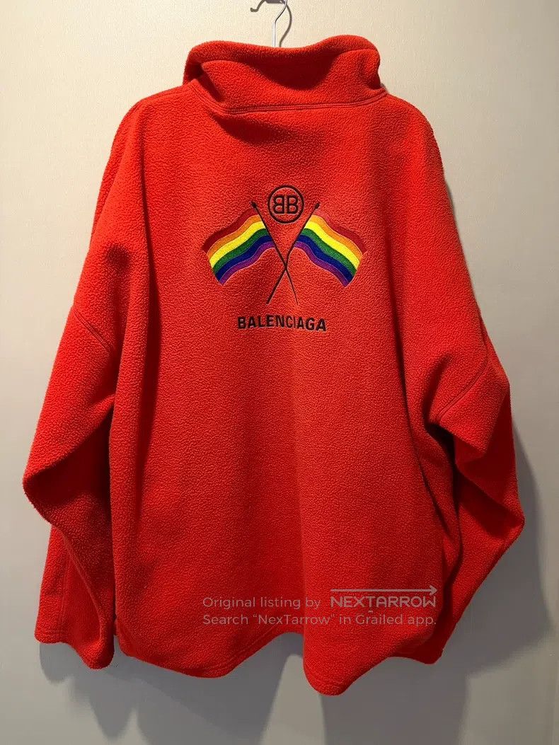 Balenciaga Balenciaga Rainbow flag fleece jacket Size US L / EU 52-54 / 3 - 1 Thumbnail