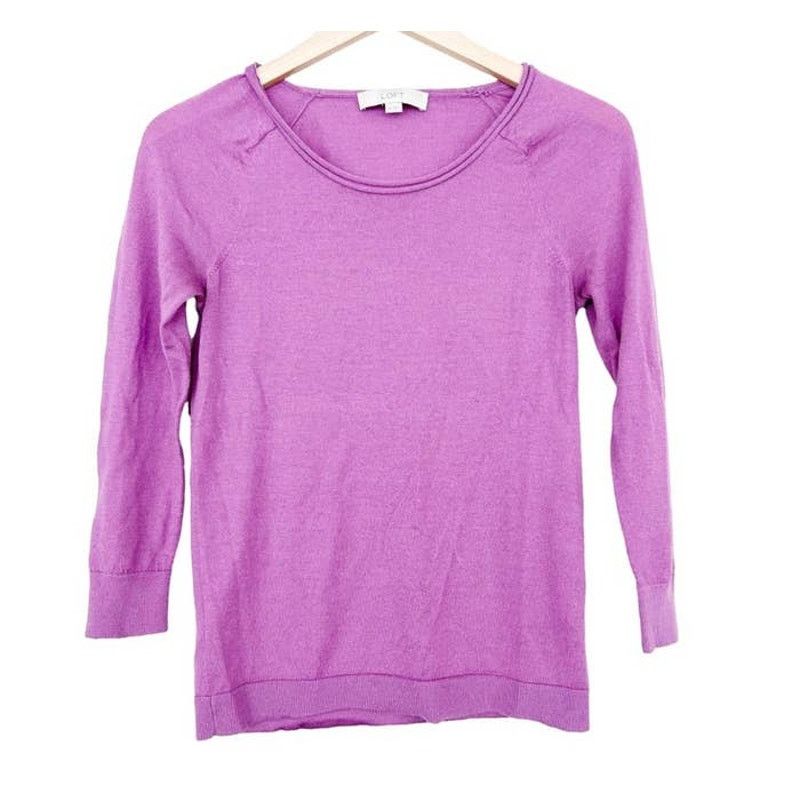 Other Ann Taylor Loft Pink Merino Wool Blend Sweater Sz XS Size XS / US 0-2 / IT 36-38 - 5 Thumbnail