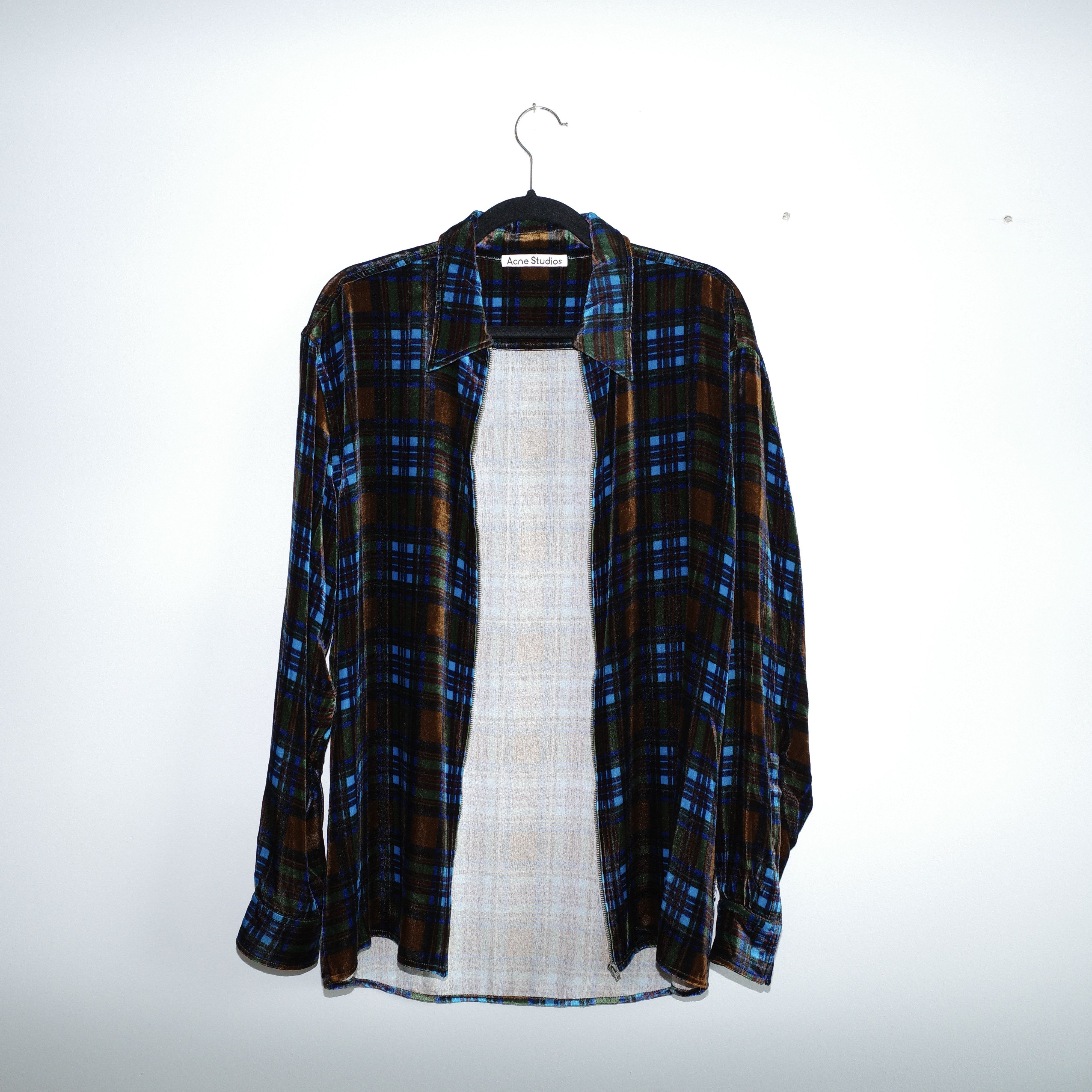 Acne Studios Tartarn Zippered Shirt Jacket Size US S / EU 44-46 / 1 - 4 Thumbnail