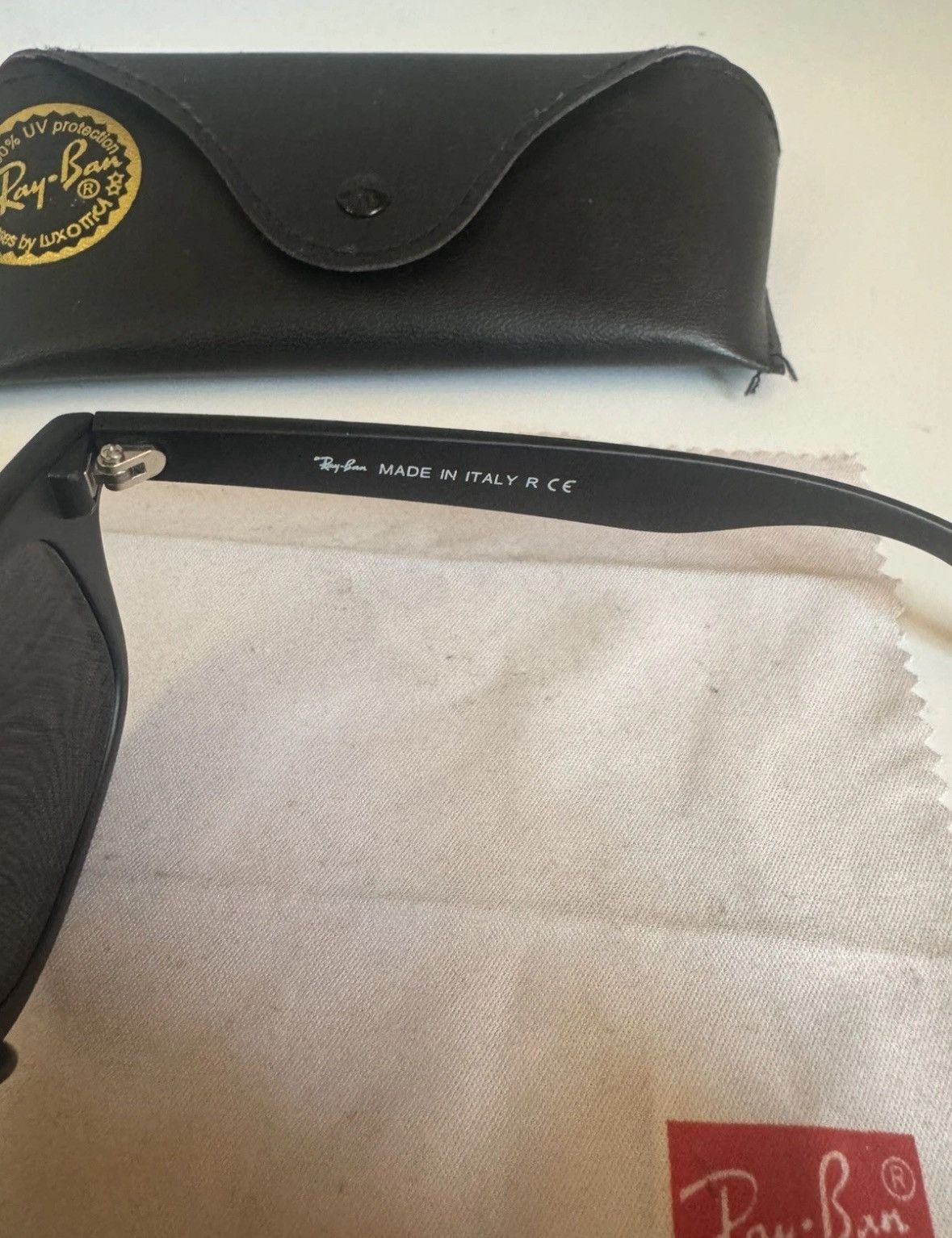 RayBan Ray-Ban RB2140 Wayfarer Sunglasses Black Size ONE SIZE - 4 Thumbnail