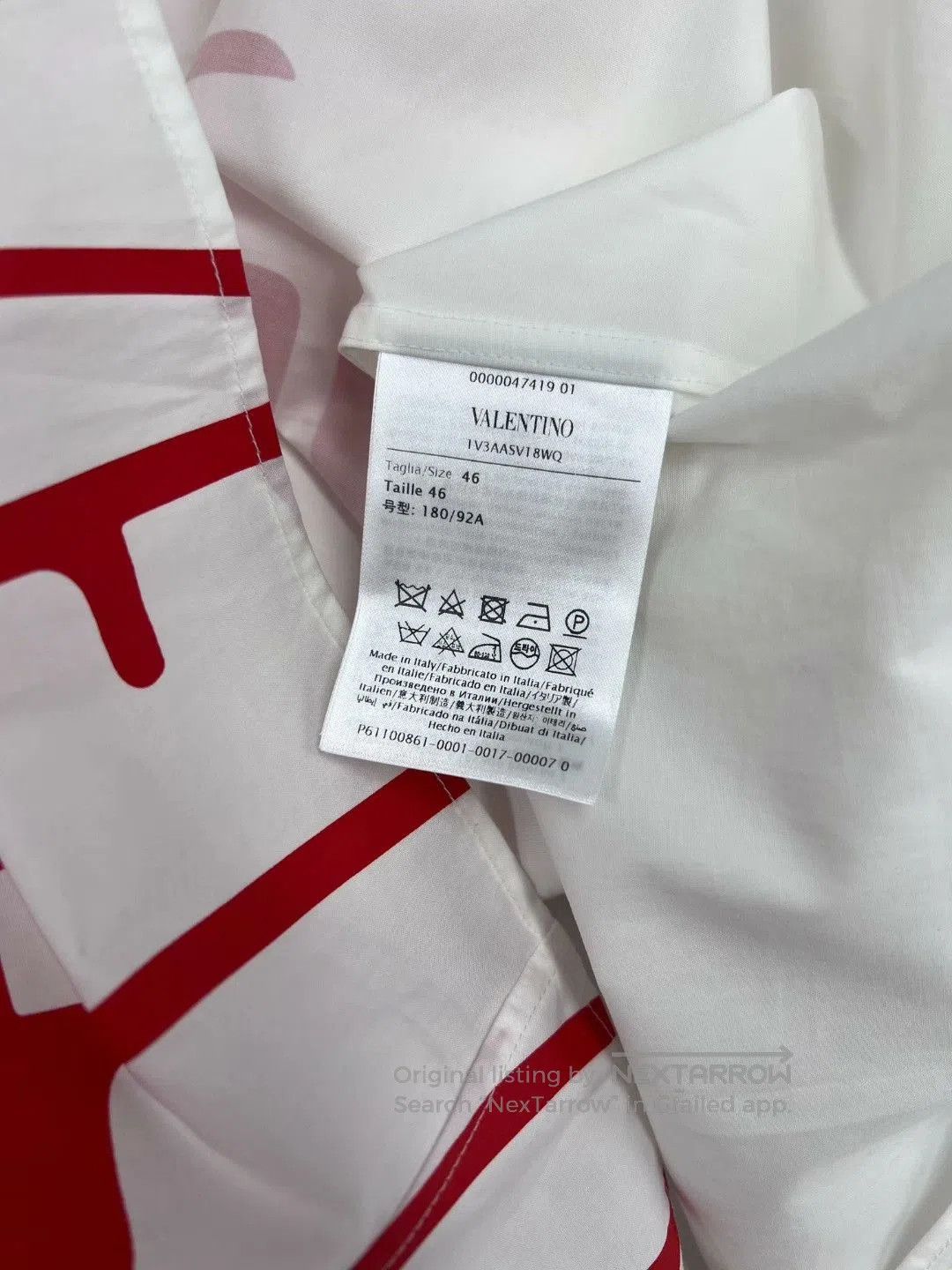 Valentino Valentino Printed Cotton Short Sleeve Shirt. Size US S / EU 44-46 / 1 - 7 Thumbnail