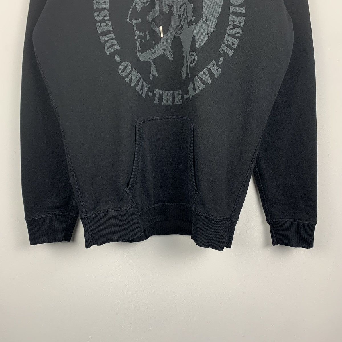 Diesel Diesel black hoodie big logo Y2K avant garde size M Size US M / EU 48-50 / 2 - 3 Thumbnail