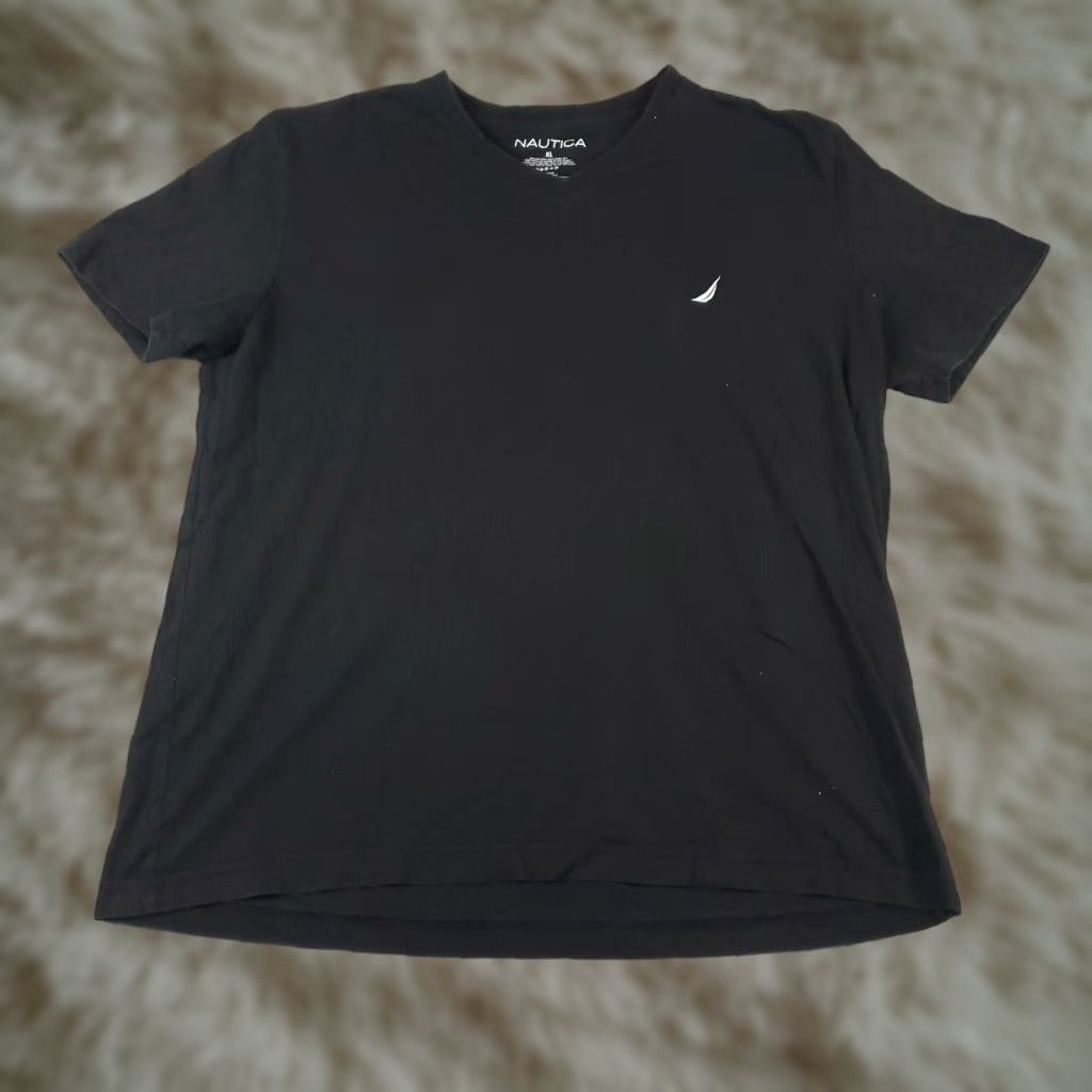 Nautica Nautica T-Shirt Mens XL Black Casual Short Sleeve Crew Neck Size US XL / EU 56 / 4 - 1 Thumbnail