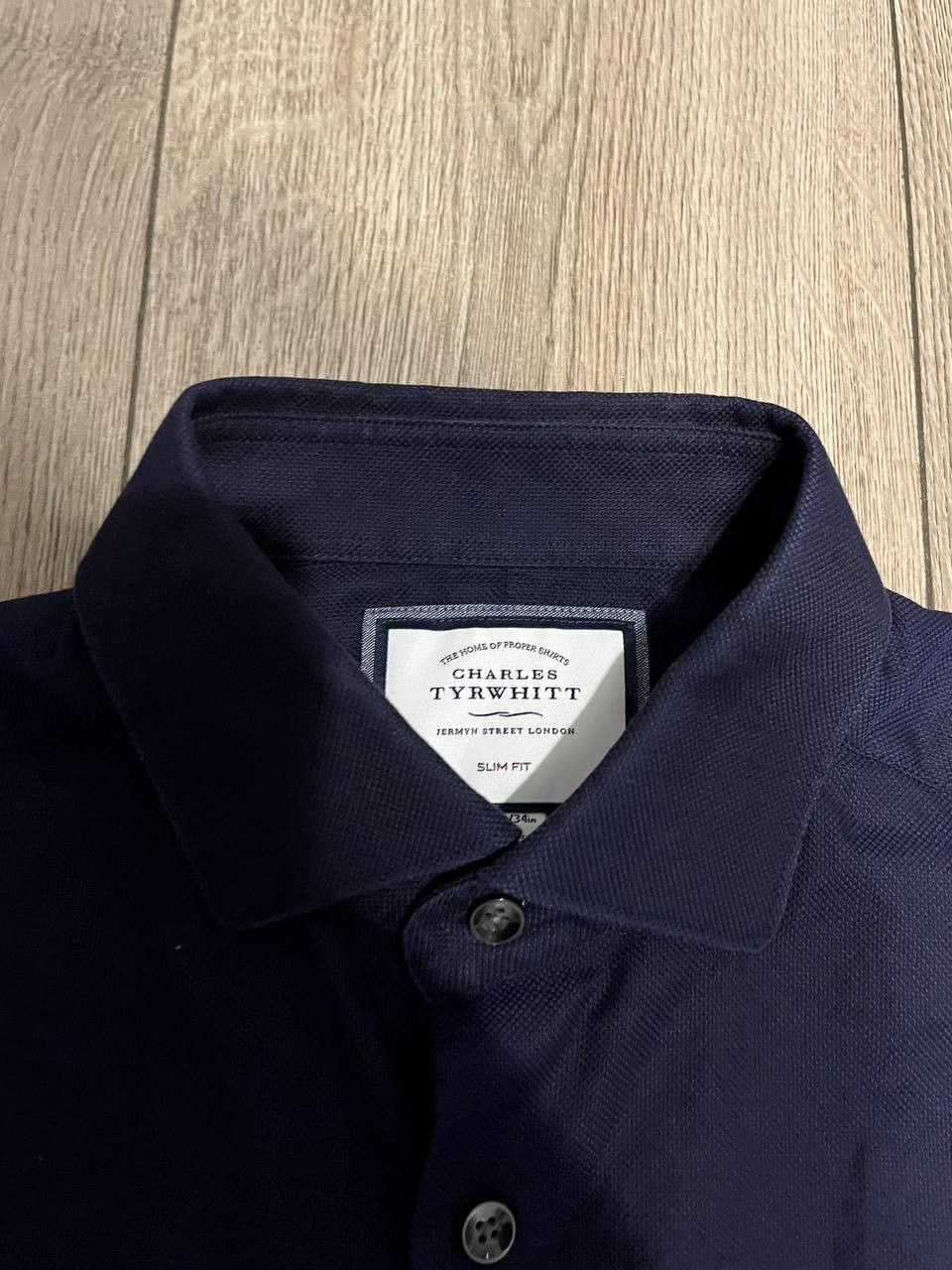 Charles Tyrwhitt charles tyrwhitt shirt 15.5 mens Blue Long Sleeve Size US L / EU 52-54 / 3 - 3 Thumbnail