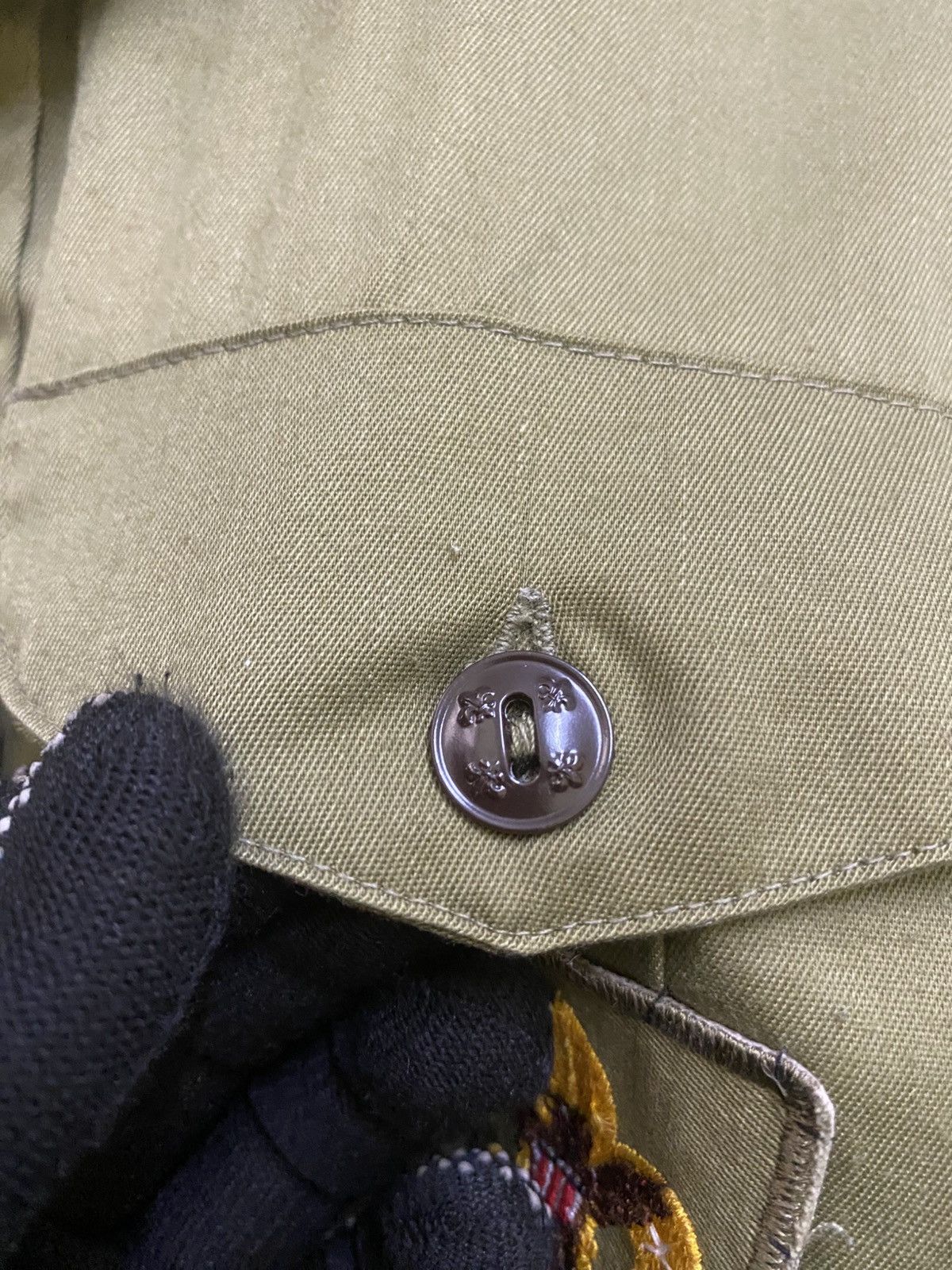 Vintage 1960s Boy Scouts of America Olive Green Uniform Shirt Size US M / EU 48-50 / 2 - 7 Thumbnail