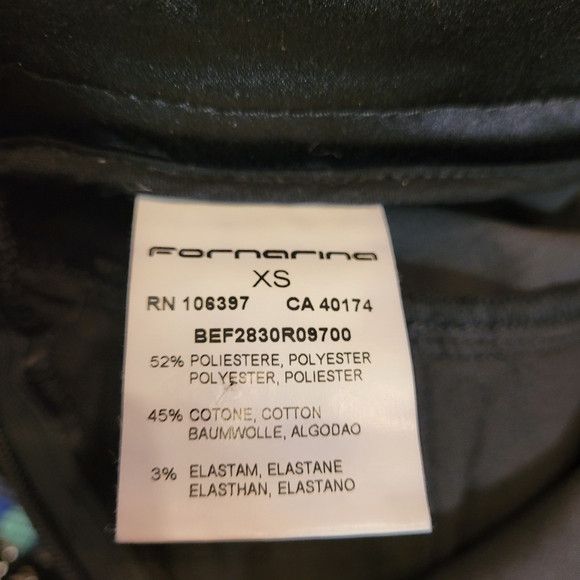 Other Fornarina Pencil Pleated Black Skirt Midi - Size Xs Size 26" / US 2 / IT 38 - 8 Thumbnail