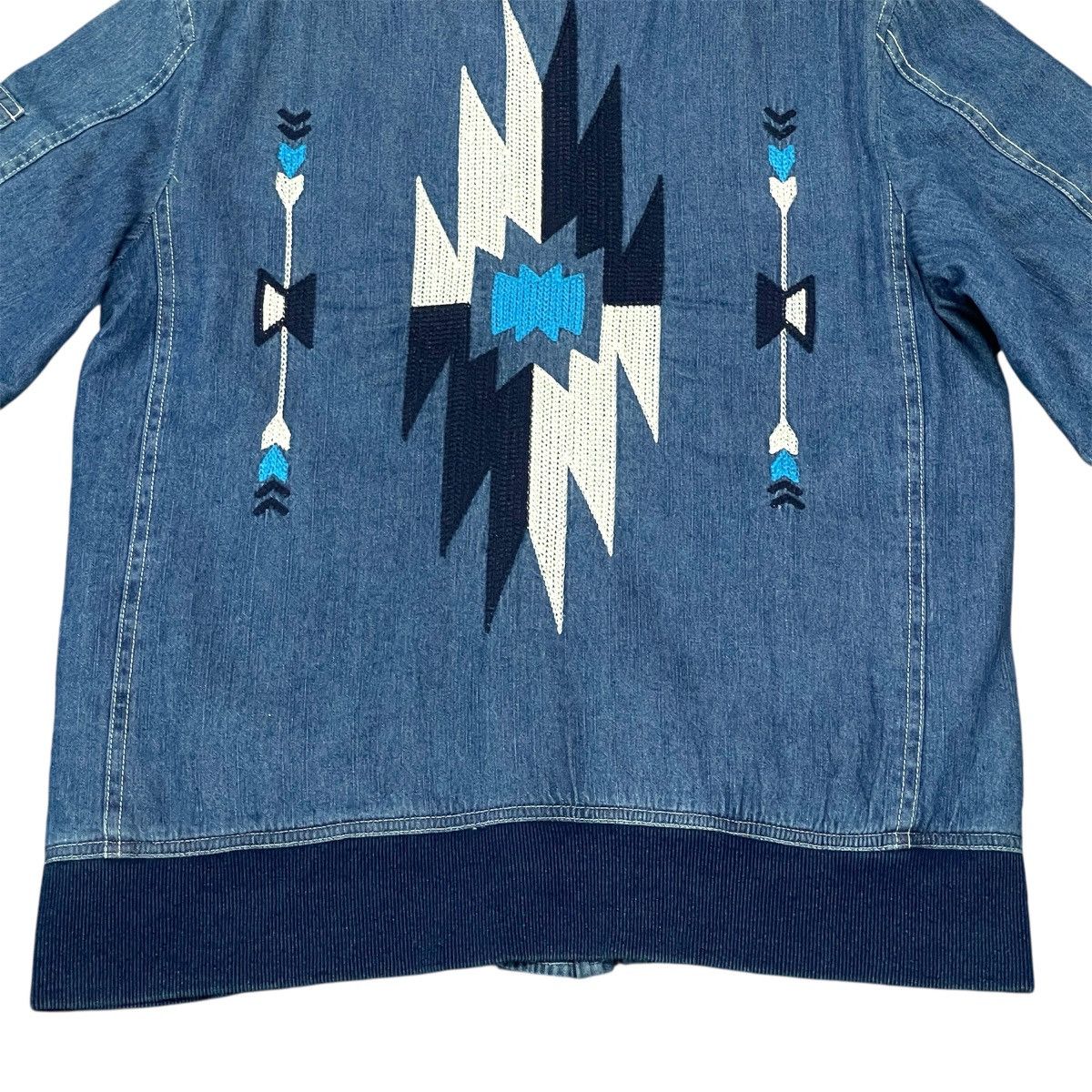 Native Vintage Local Motion Denim Bomber Native Style Jacket Size US M / EU 48-50 / 2 - 18 Thumbnail