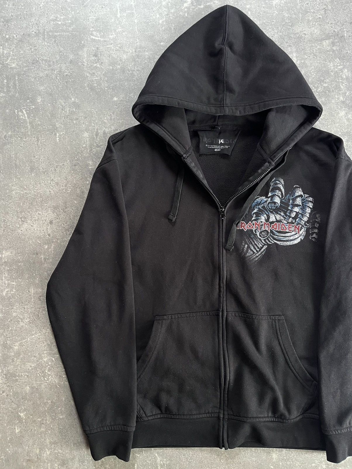 Iron Maiden Iron Maiden Mummy Hand Printed Zip Hoodie XXL Size US XXL / EU 58 / 5 - 3 Thumbnail