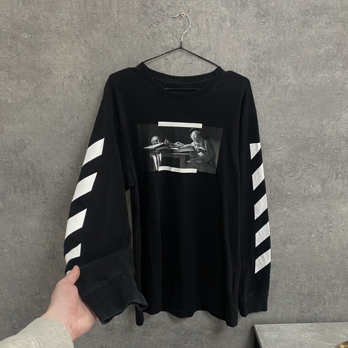 Off-White Off White Caravaggio Long Sleeve T-Shirt Size US XL / EU 56 / 4 - 2 Thumbnail