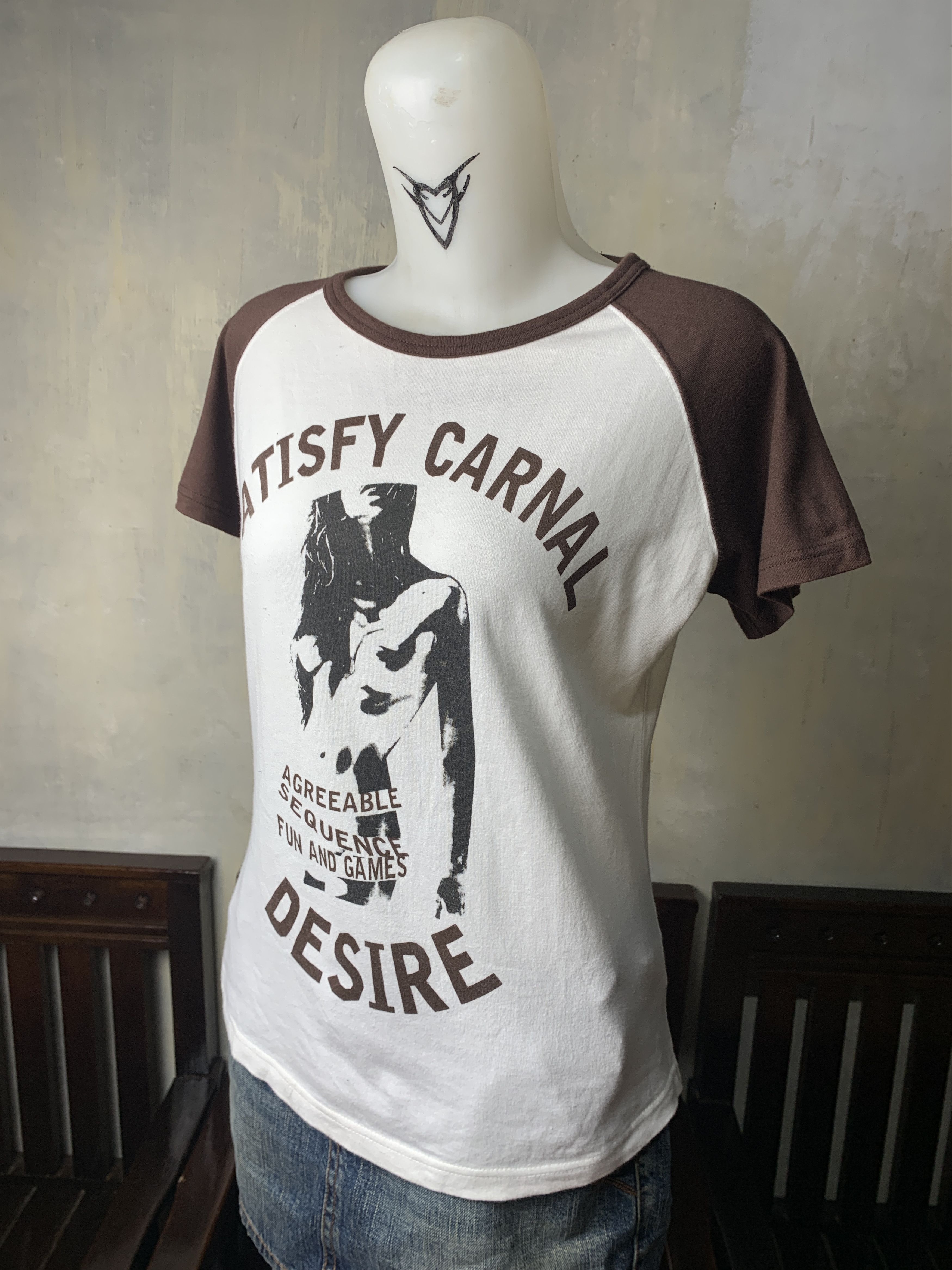 Japanese Brand gf Japan Girl Graphic Raglan Tee (L) Size L / US 10 / IT 46 - 2 Thumbnail