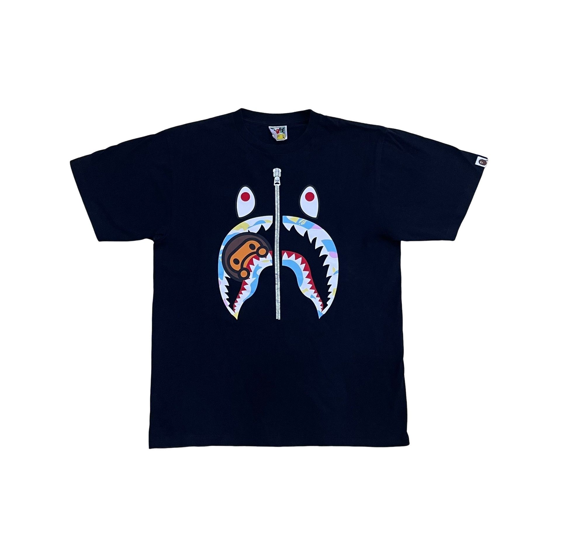 Bape A BATHING APE Shark Graphic T-Shirt L Size US L / EU 52-54 / 3 - 1 Thumbnail