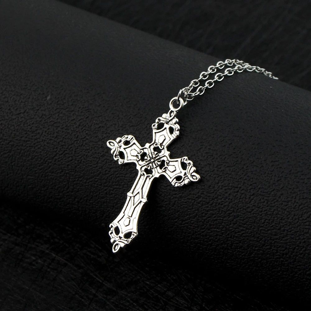 Jewelry Vintage Crosses Pendant Necklace Goth Jewelry Y2K Size ONE SIZE - 1 Thumbnail