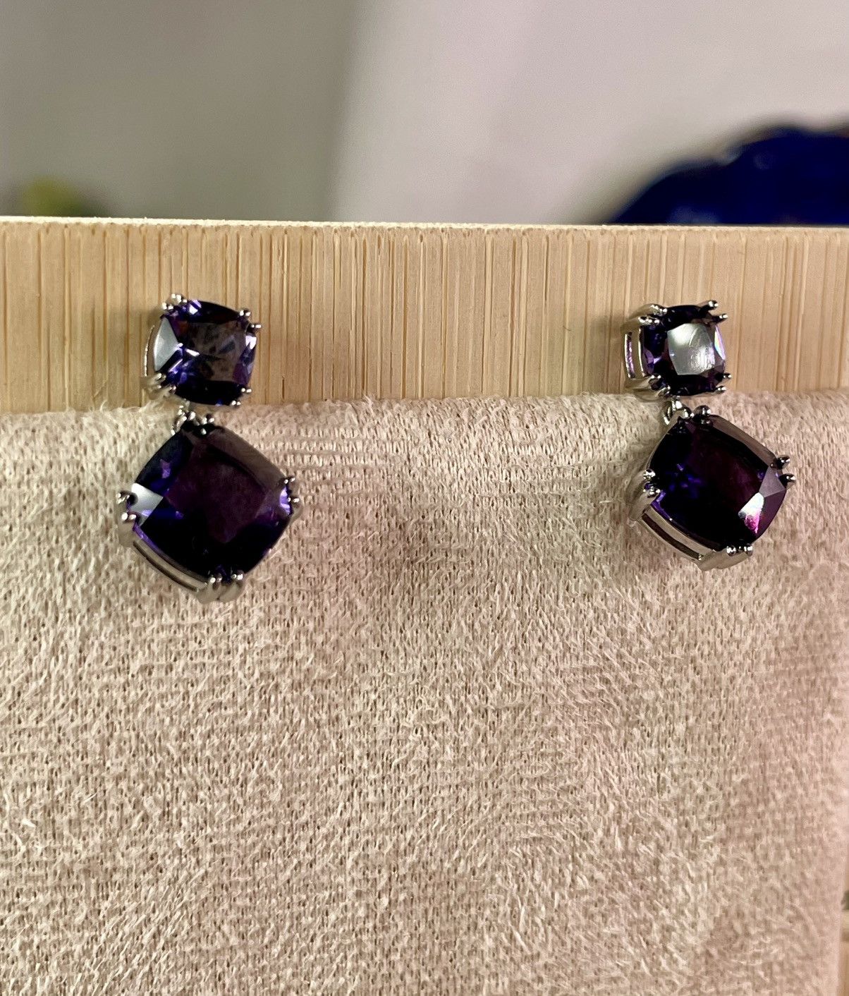 Other Genuine Amethyst 14CT Earrings 925 Silver Size ONE SIZE - 8 Thumbnail