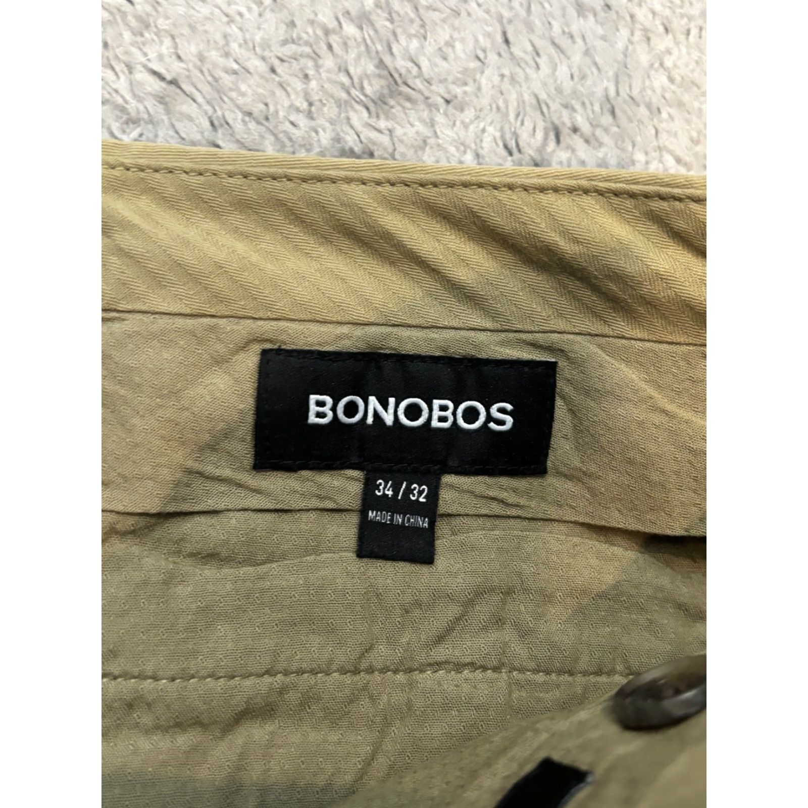 Bonobos Bonobos Slim Fit Pants Mens 34x32 34x28 Green Chino Flat Front Stretch Casual Modern Preppy Mens Size US 34 / EU 50 - 2 Thumbnail