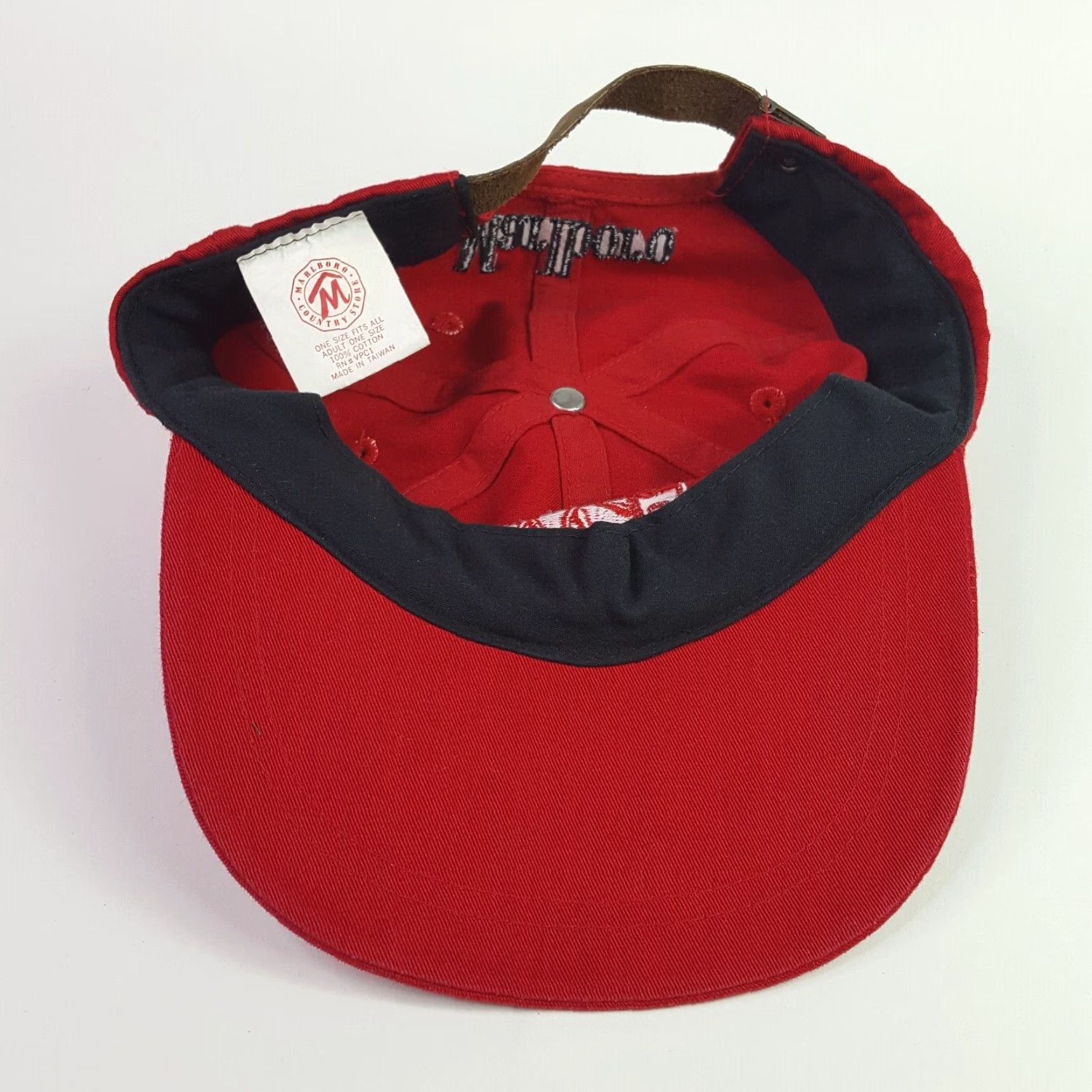 Marlboro VINTAGE Marlboro Red Twill Dad Hat Snapback Baseball Cap Adjustable Cotton 90s Country Store Size ONE SIZE - 7 Thumbnail
