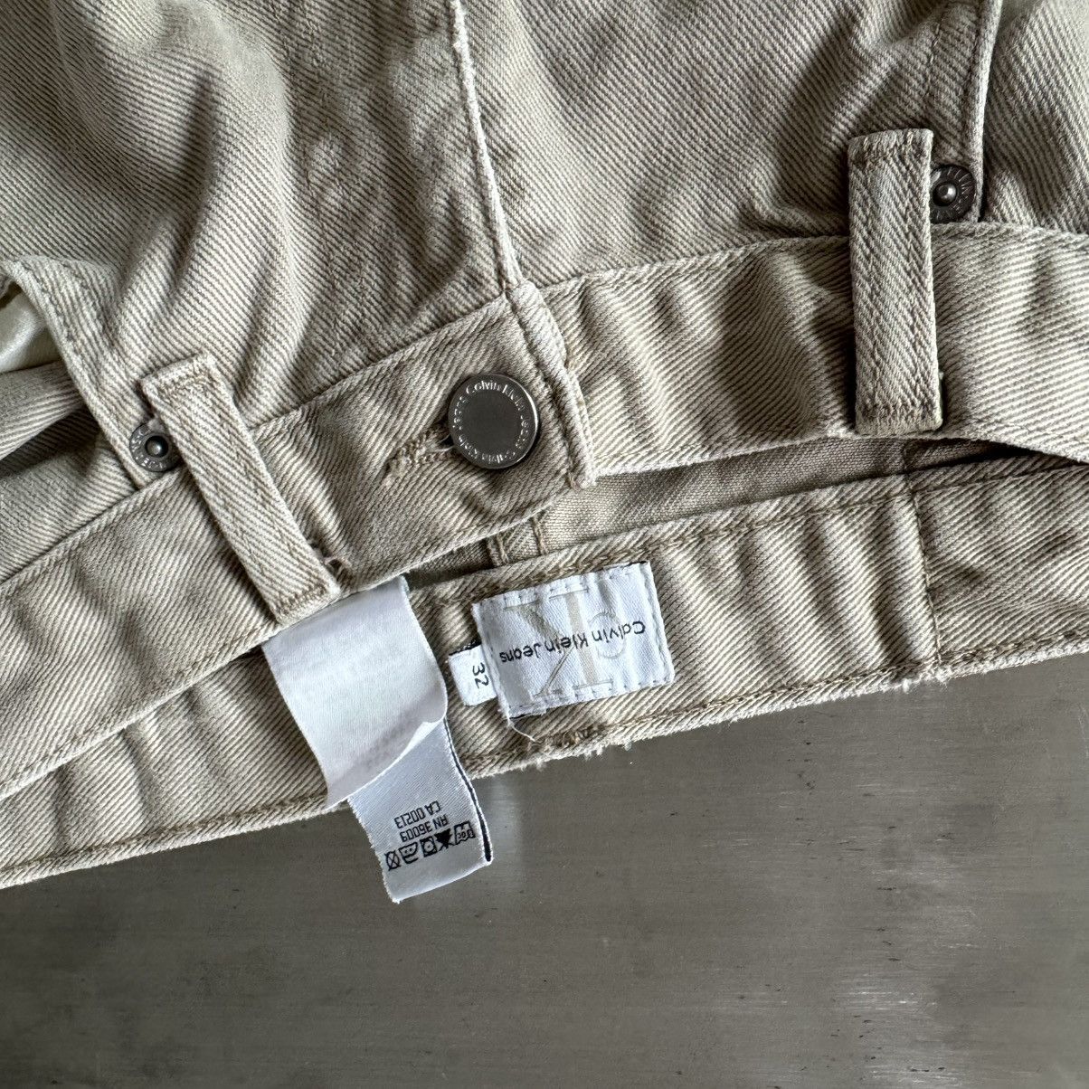 Calvin Klein Vintage Calvin Klein straight leg denim size 32 in cream Size US 32 / EU 48 - 5 Thumbnail