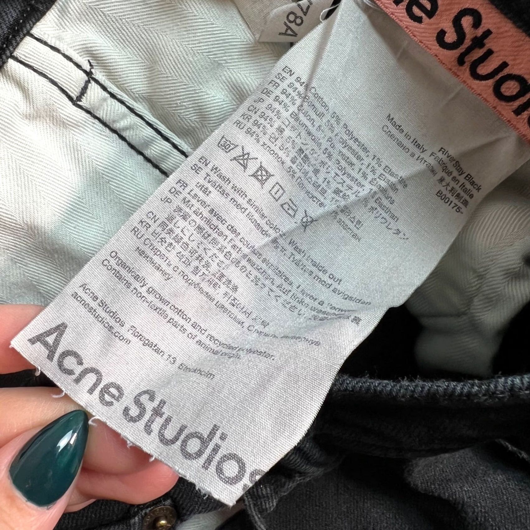 Acne Studios Acne Studios Jeans Mens Slim Denim 28 Black 5-Pocket Tapered 24in Inseam Regular Size 28 Size US 28 / EU 44 - 4 Thumbnail