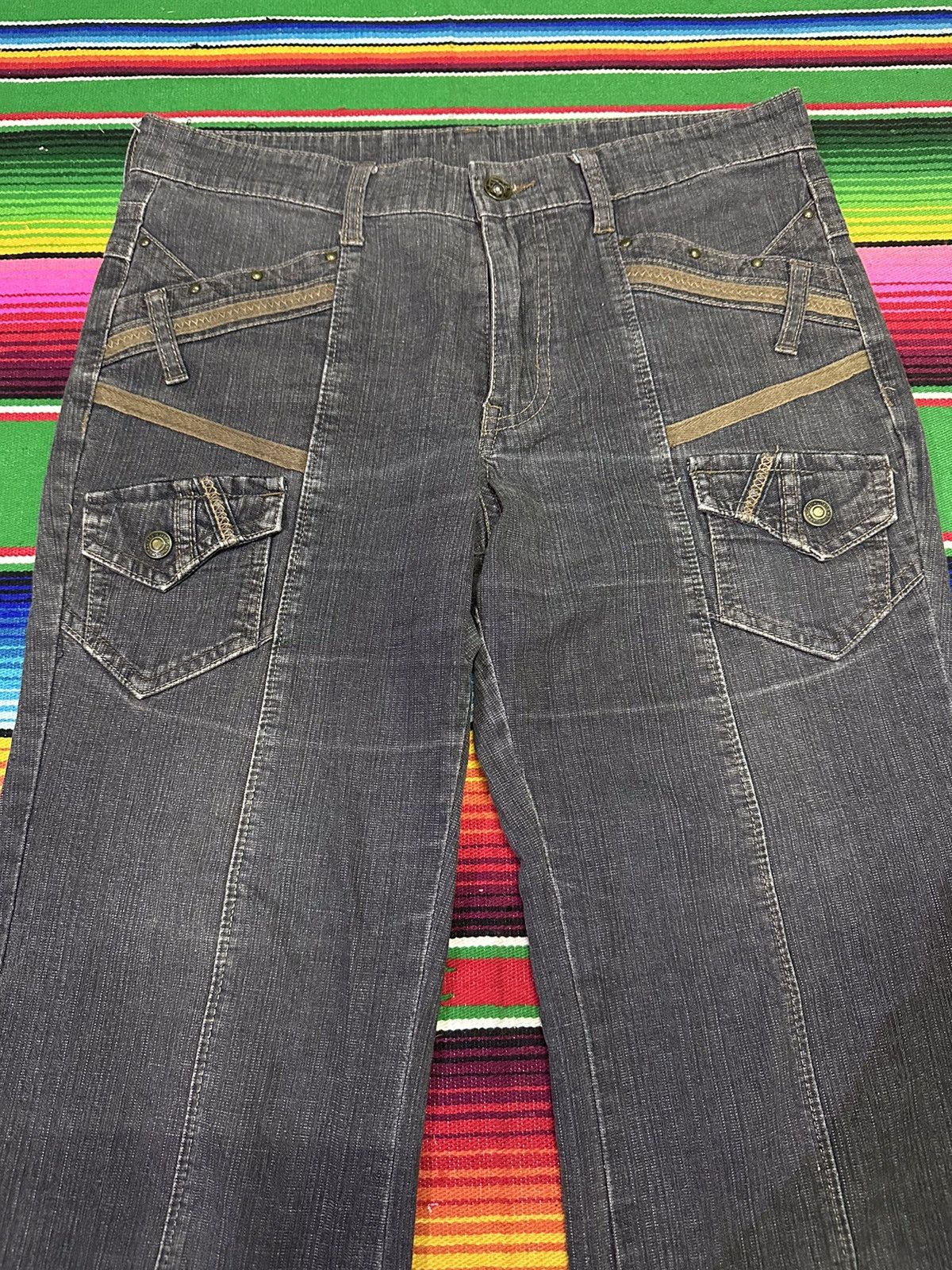 If Six Was Nine 💥Flare💥 Fash Denim Flare MultiPocket 💥 Size US 30 / EU 46 - 3 Thumbnail