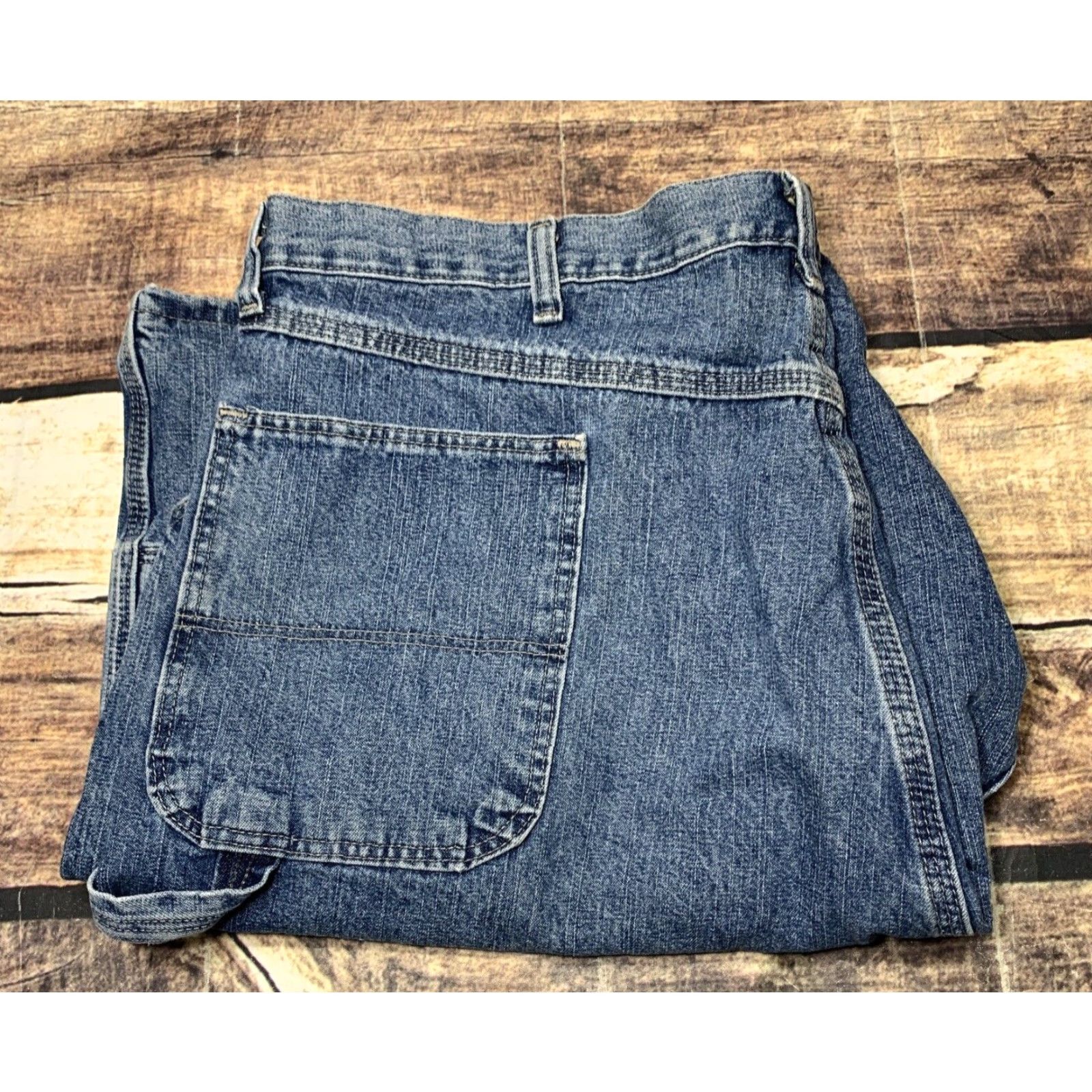 Wrangler Wrangler Carpenter Shorts Blue Jean Mens Size 42 Denim Work Cargo Authentic Size US 38 / EU 54 - 7 Thumbnail