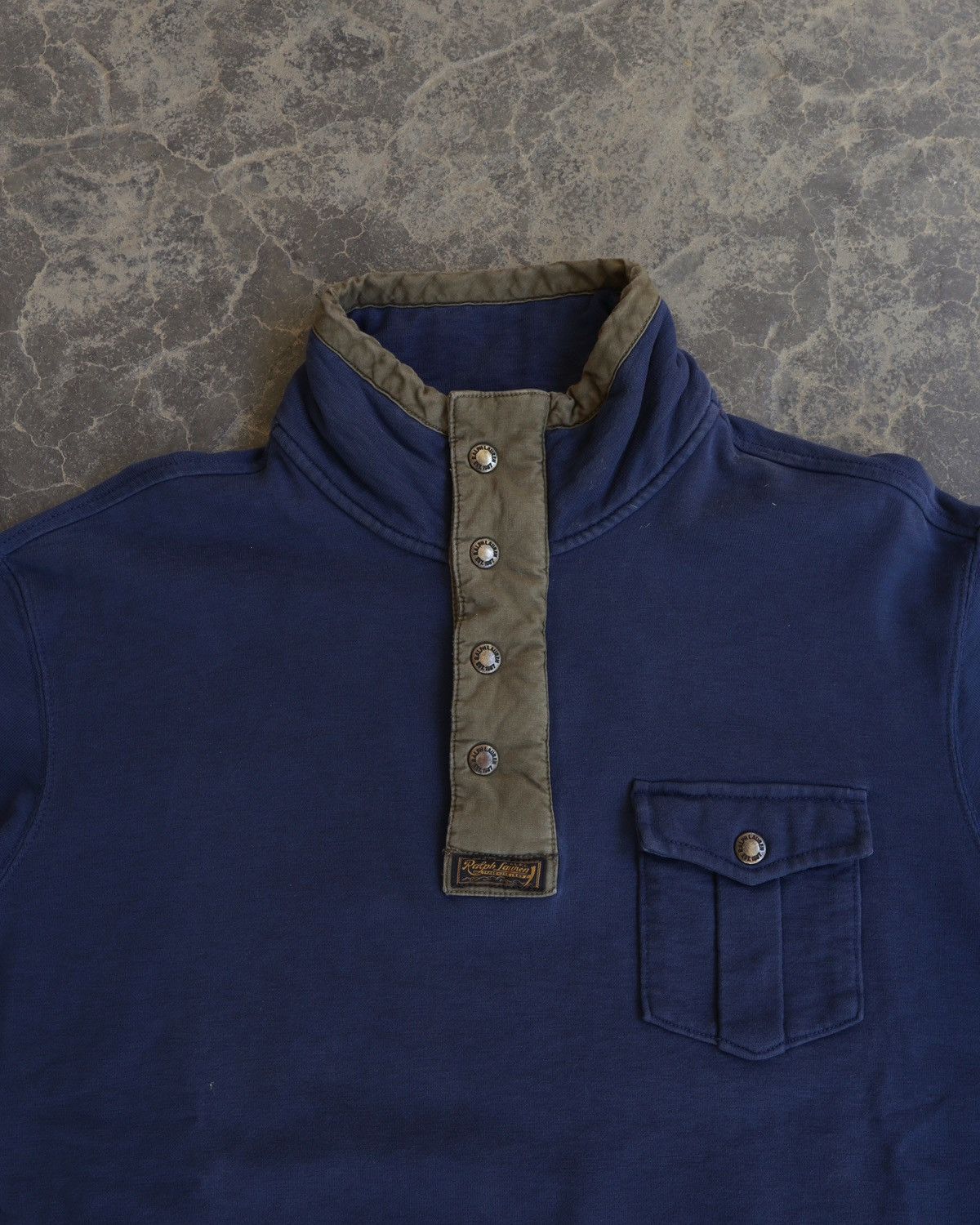 Polo Ralph Lauren Vintage 90s Polo Ralph Lauren Quarter Snap Sweatshirt USA Size US L / EU 52-54 / 3 - 3 Thumbnail