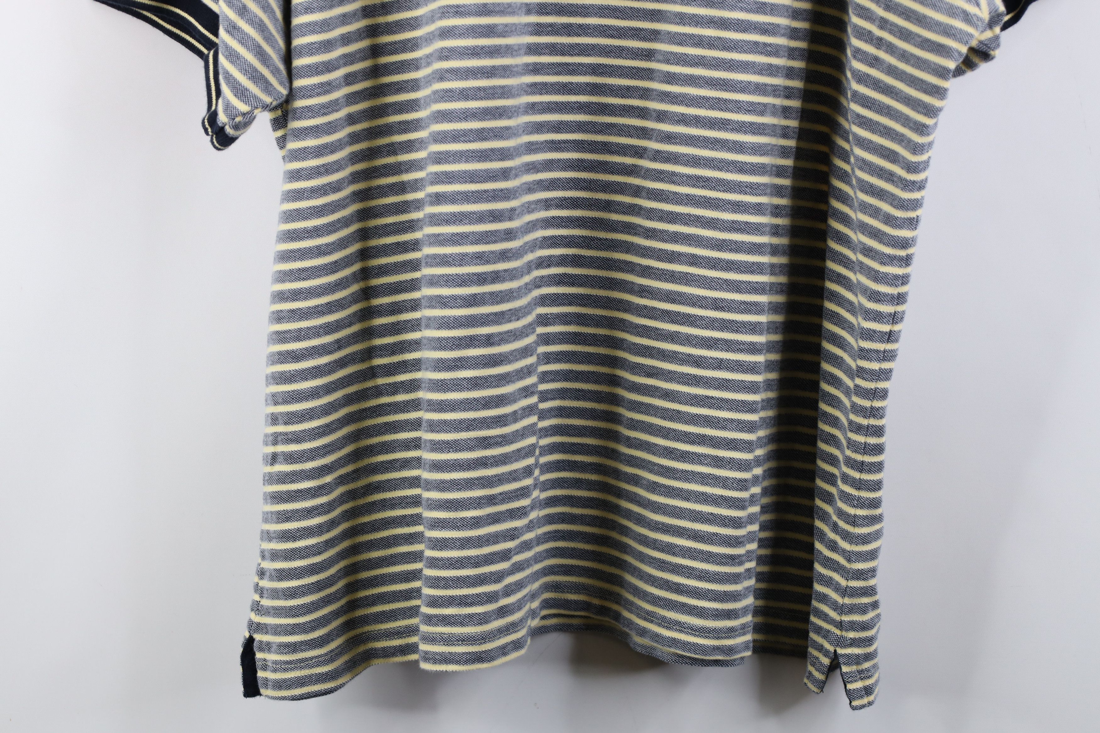 Vintage Vintage 90s Streetwear Ribbed Knit Striped Golf Polo Shirt Size US XXL / EU 58 / 5 - 11 Thumbnail
