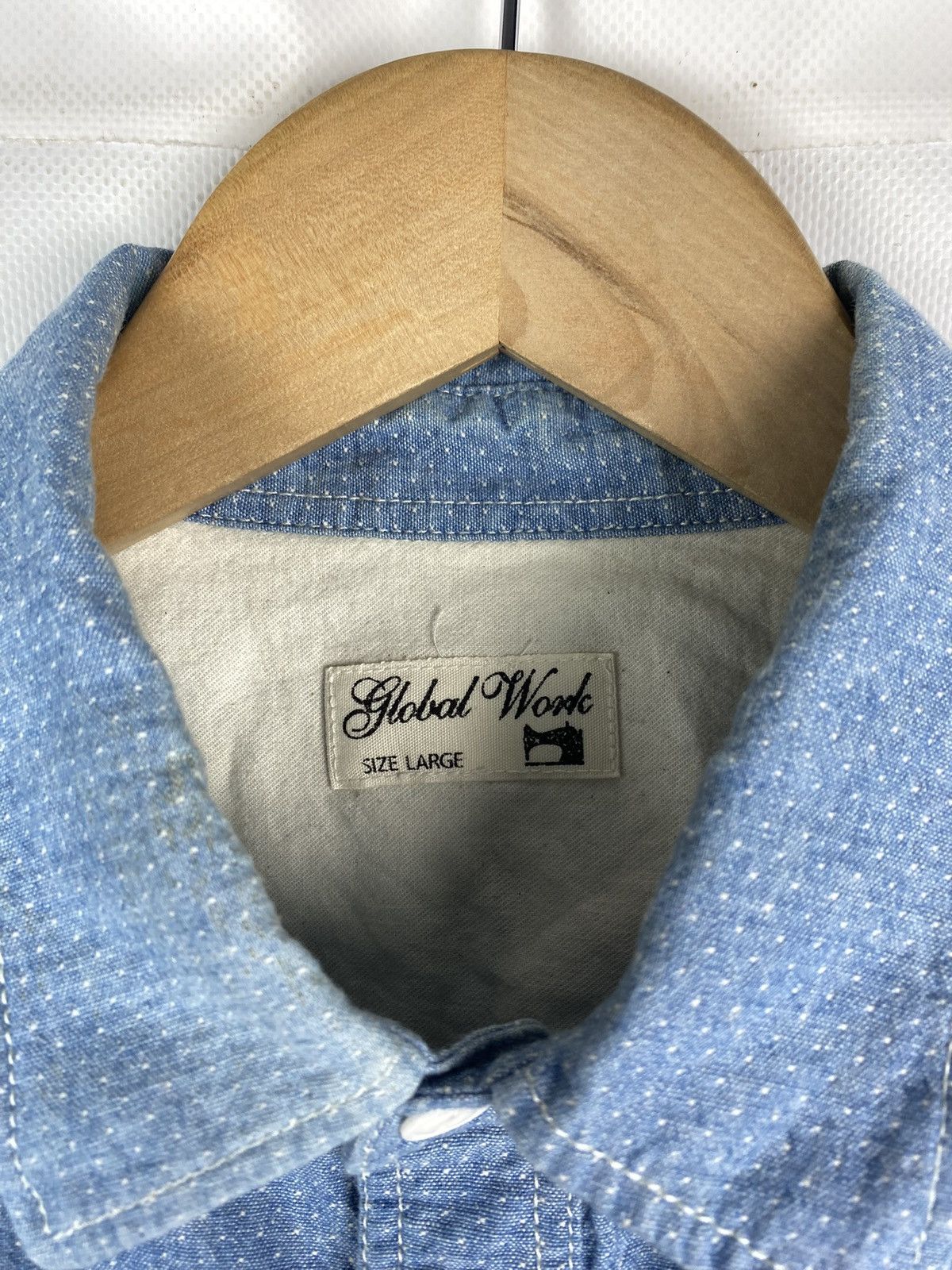 Global Work Global Work men’s Japanese style denim button up shirt Size US L / EU 52-54 / 3 - 12 Thumbnail