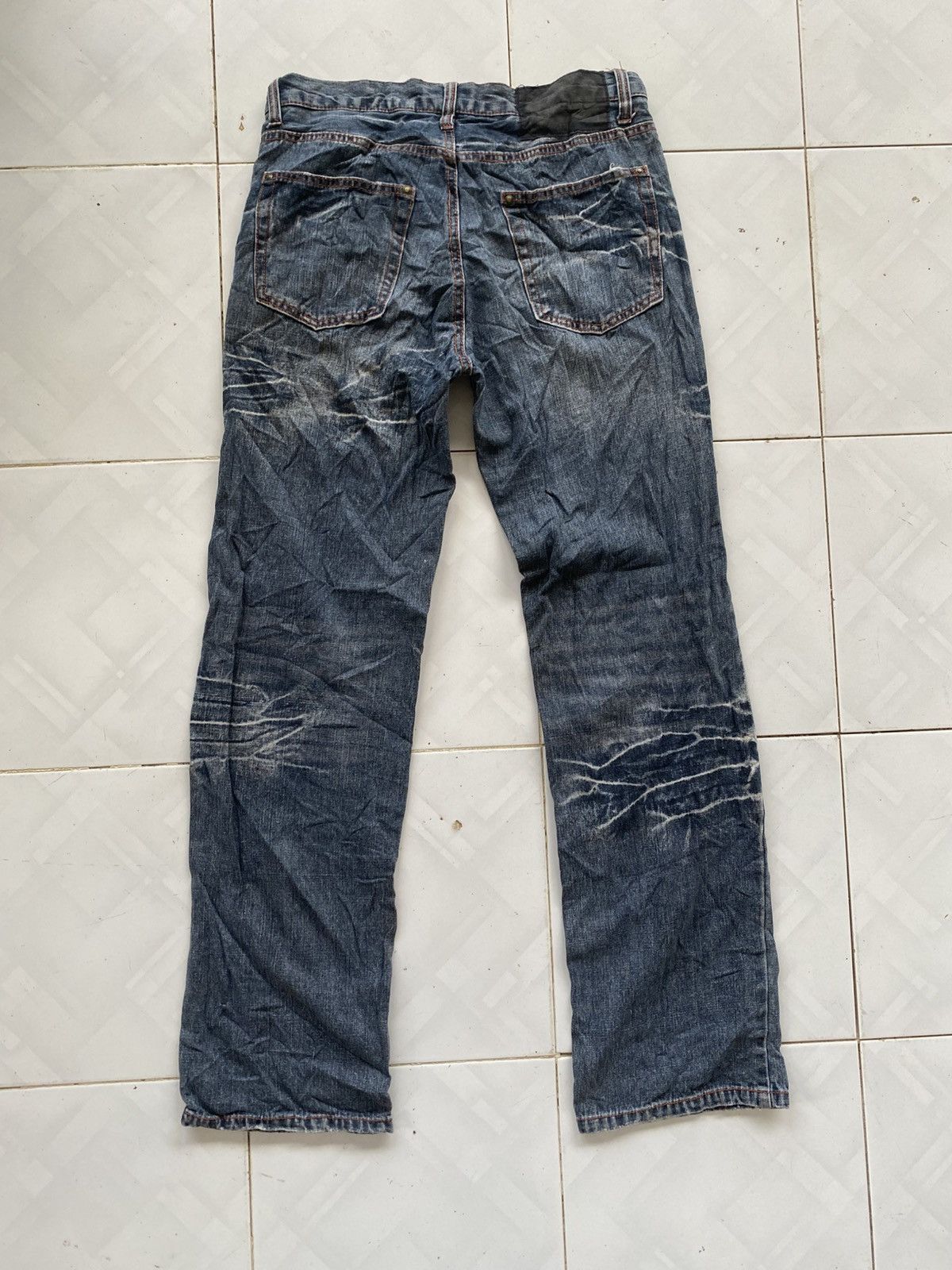 Japanese Brand Lowbox Whiskes Jeans Size US 31 - 2 Thumbnail