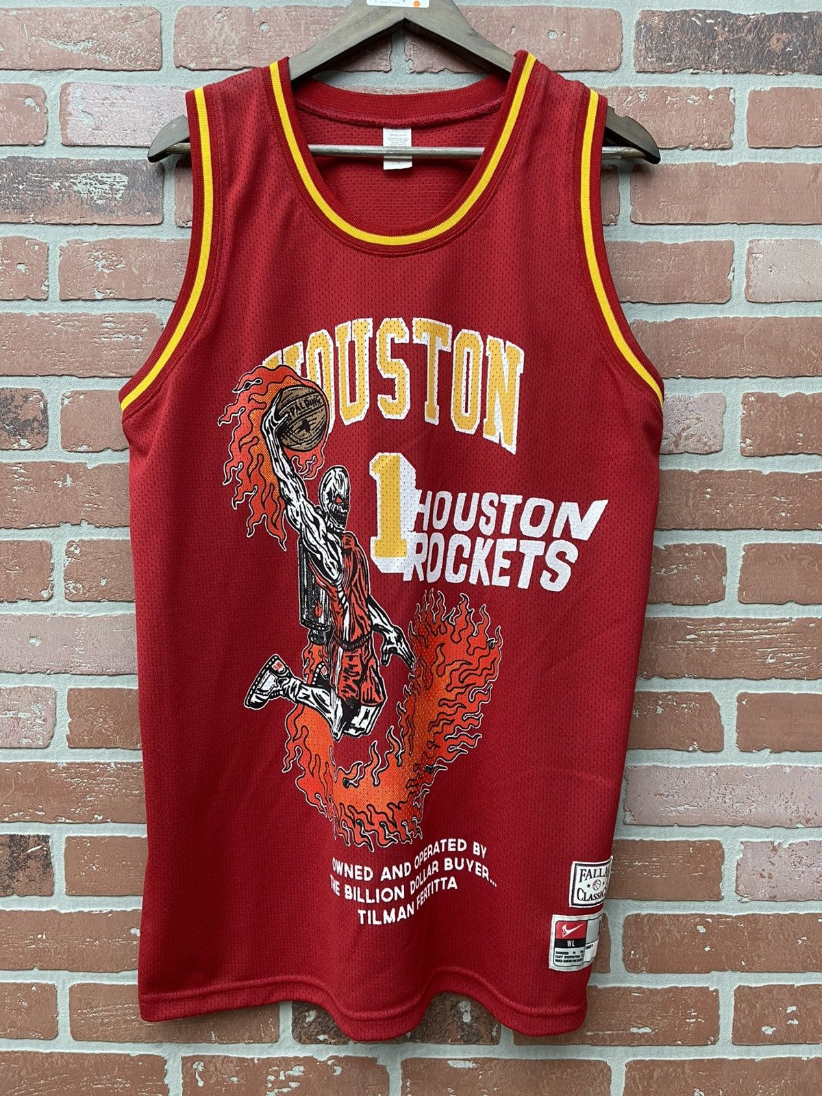 Warren Lotas Size L - Warren Lotas Houston Rockets Jersey Clean! Size US L / EU 52-54 / 3 - 1 Thumbnail