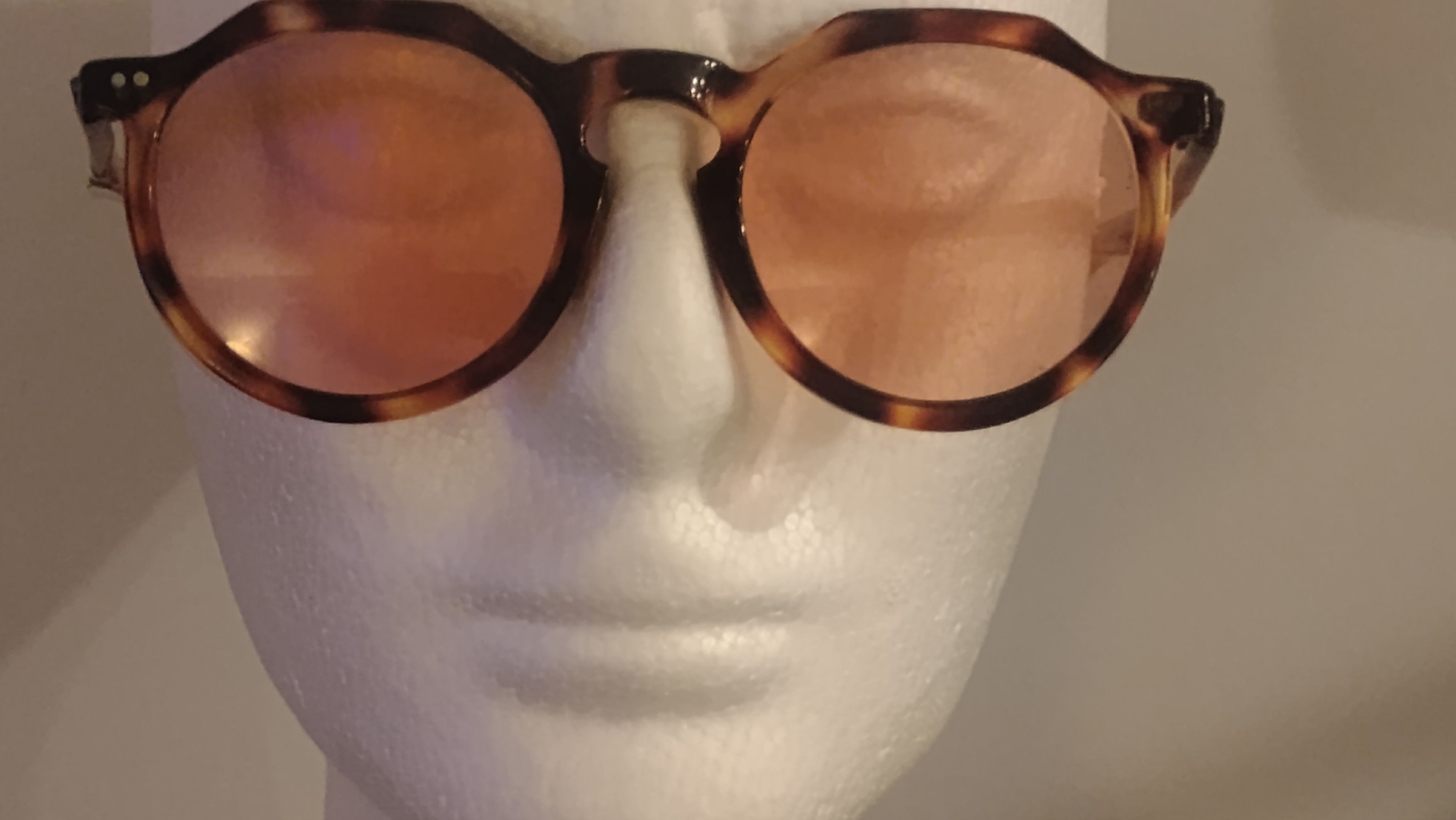 Other Rare Faux Tortoise Eyeglasses Rose Lenses Keyhole bridge NOS Size ONE SIZE - 6 Thumbnail