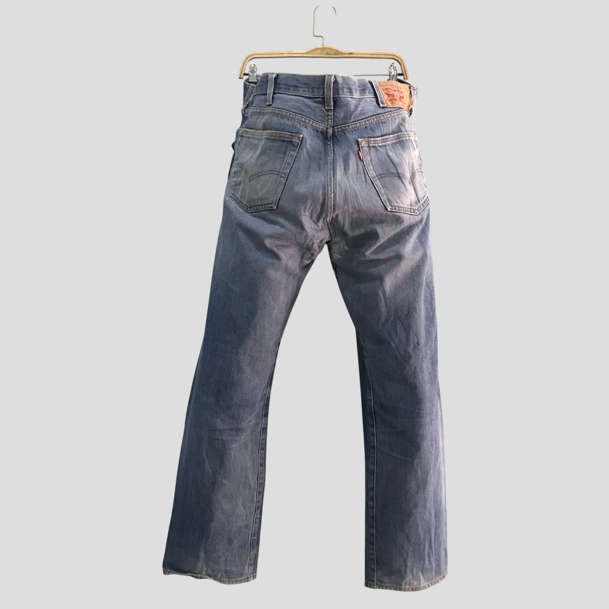 Levi's Vintage Y2K Levi’s 501 Straight Leg Jeans Faded Blue Indigo Size US 40 / EU 56 - 2 Thumbnail