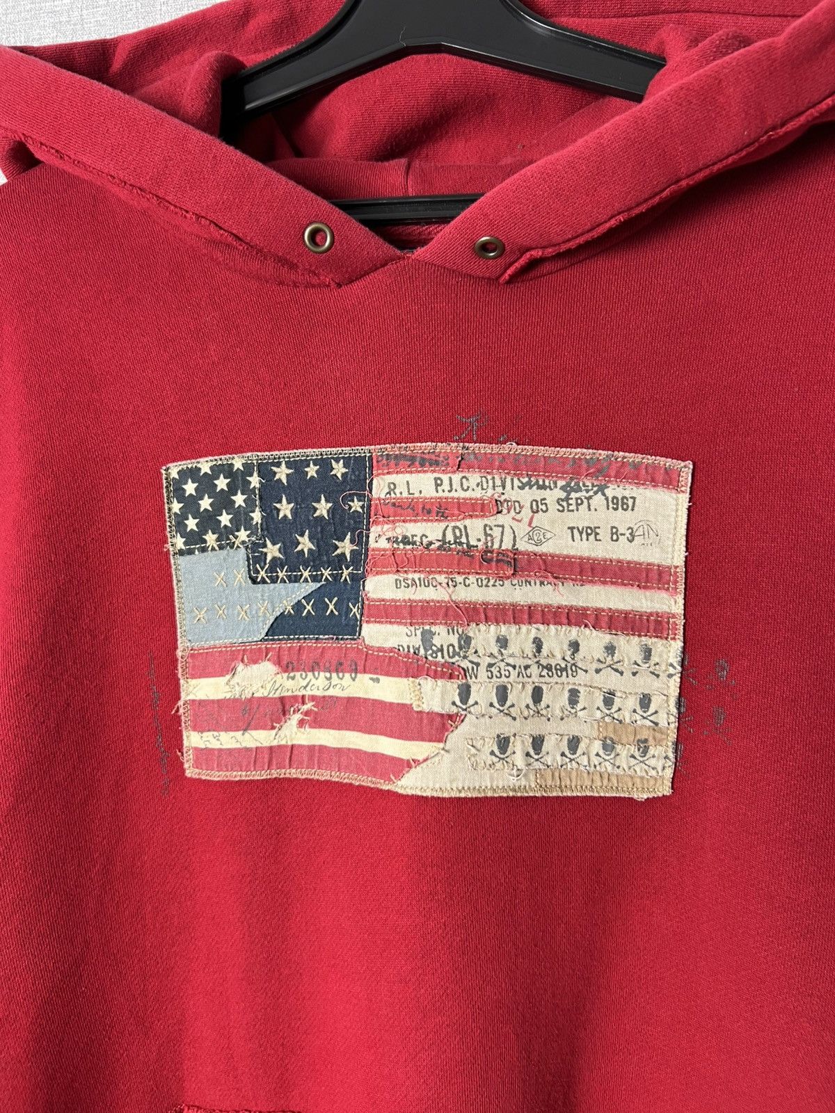 Polo Ralph Lauren Vintage Polo Jeans Company Ralph Lauren Hoodie USA Flag Logo Size US XXL / EU 58 / 5 - 4 Thumbnail