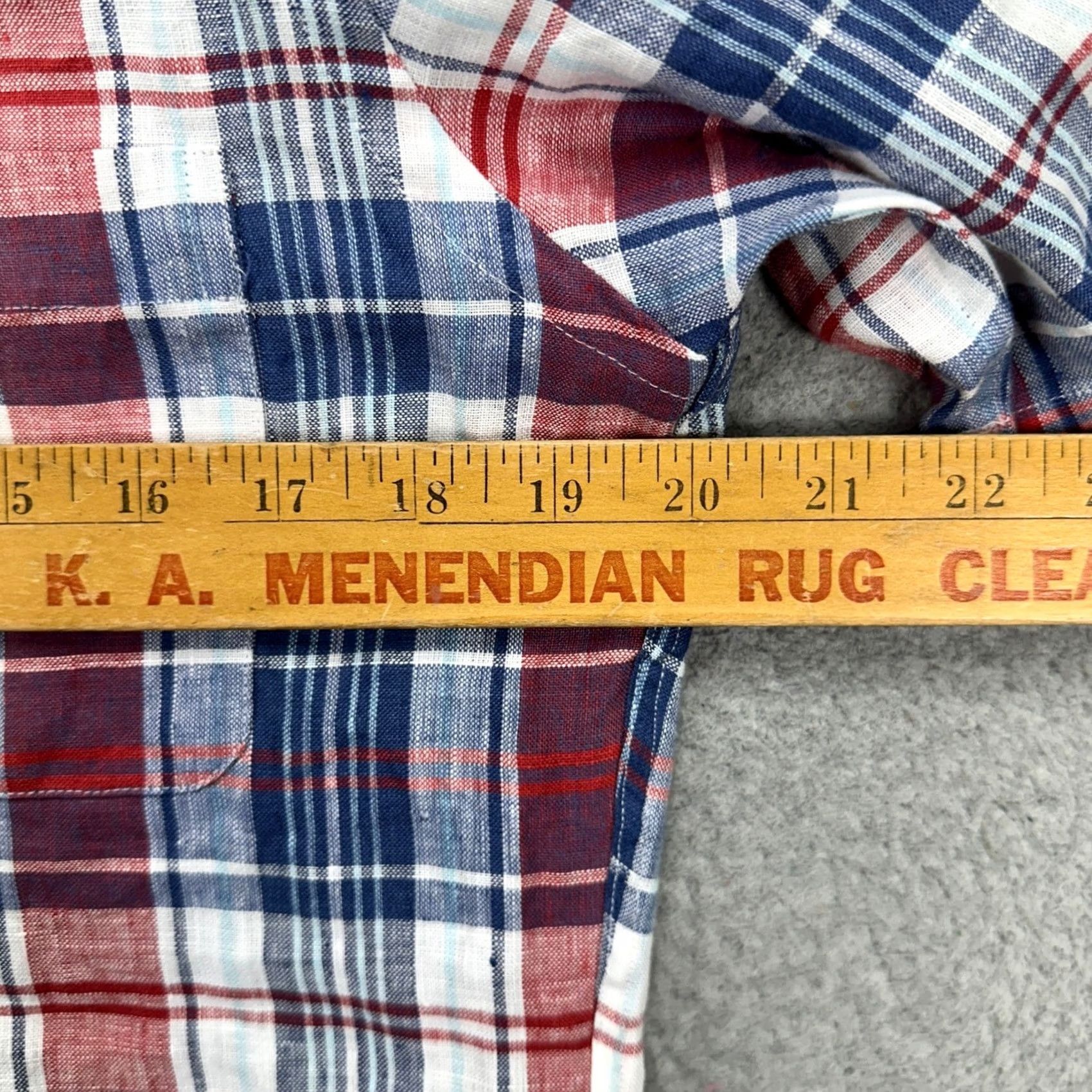 Brooks Brothers Brooks Brothers Shirt Button-Down Men Small Red Plaid Linen Regent Fit Size S Short Sleeve Size US S / EU 44-46 / 1 - 5 Thumbnail