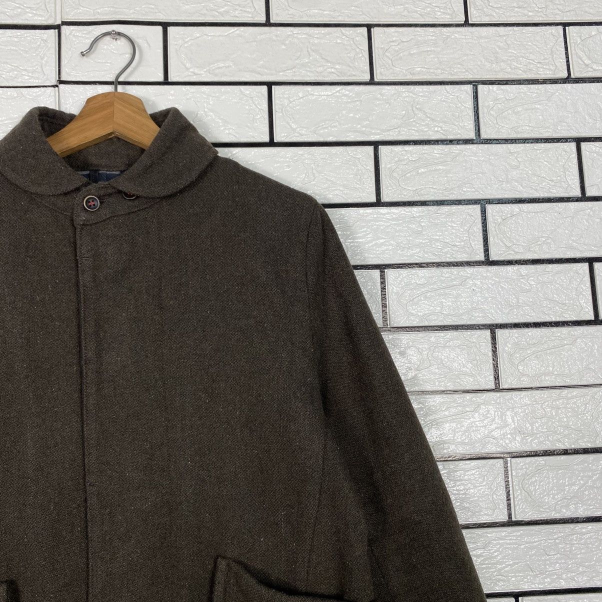 Kapital 📌Vintage Indigo Wool Button Jacket Navy A.F Striped Lining Size US M / EU 48-50 / 2 - 7 Thumbnail