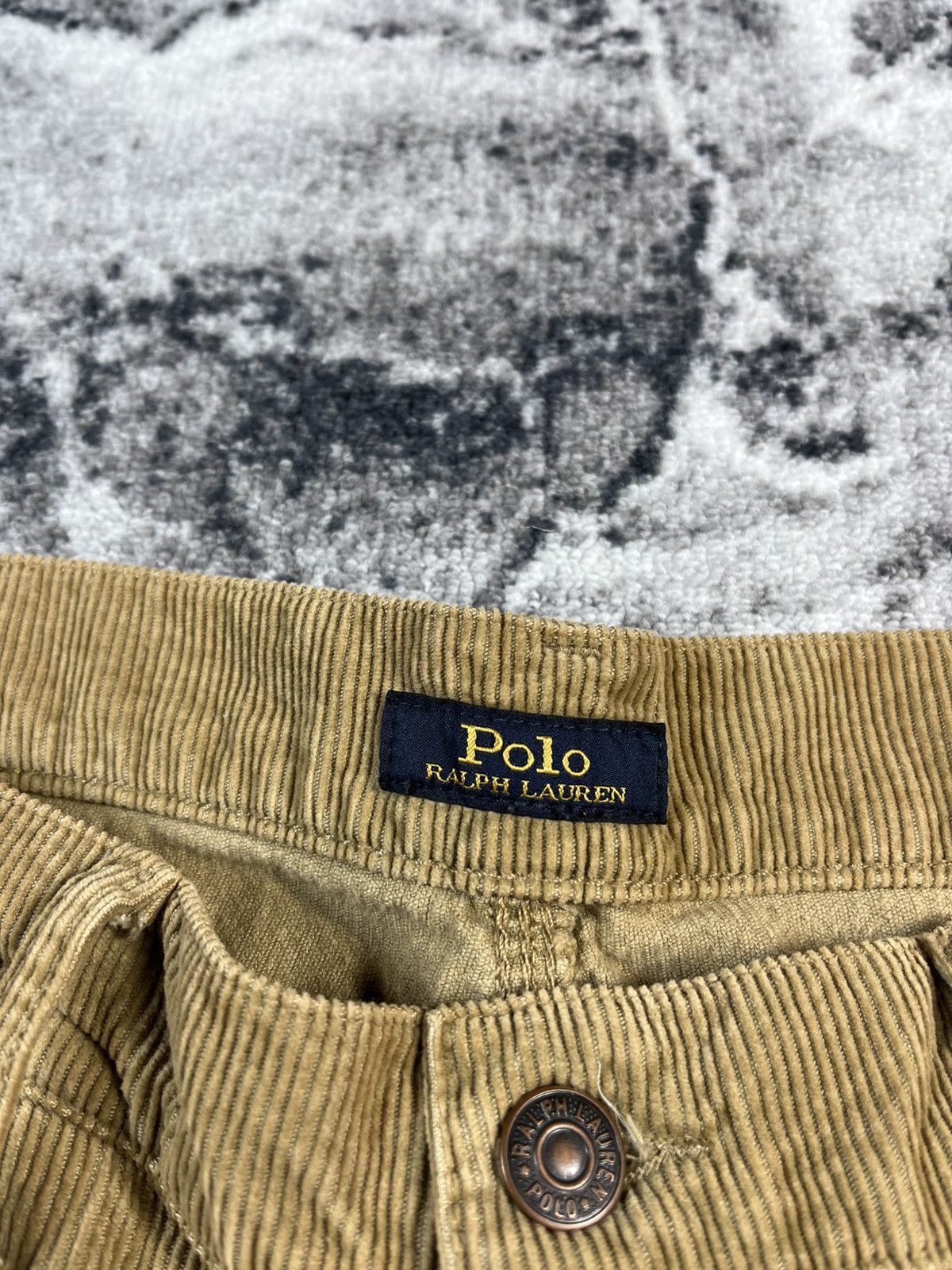 Polo Ralph Lauren Polo Ralph Lauren Corduroy Pants Beige W31 Size US 31 - 6 Thumbnail