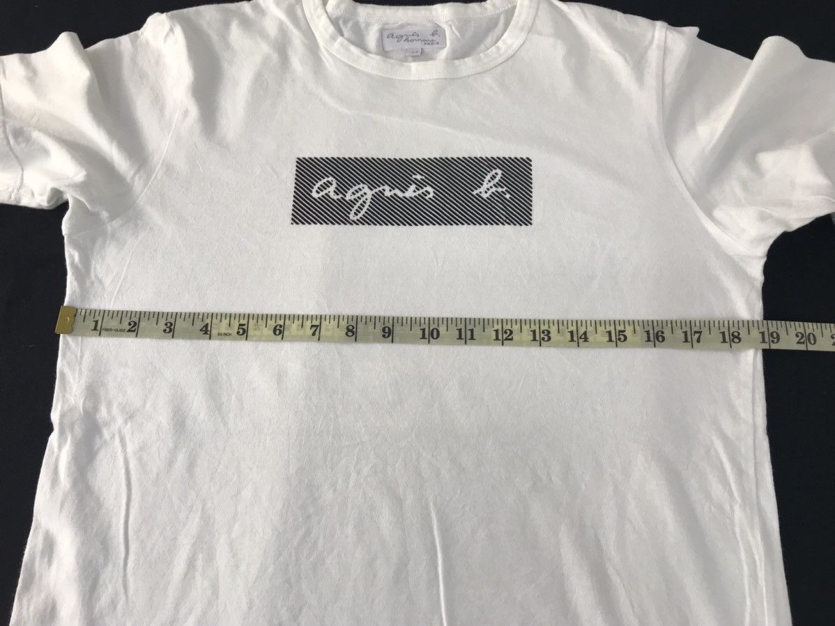 agnes b. Hype Vintage Agnes B Homme Paris Box Logo Printed Tee Size US M / EU 48-50 / 2 - 8 Thumbnail